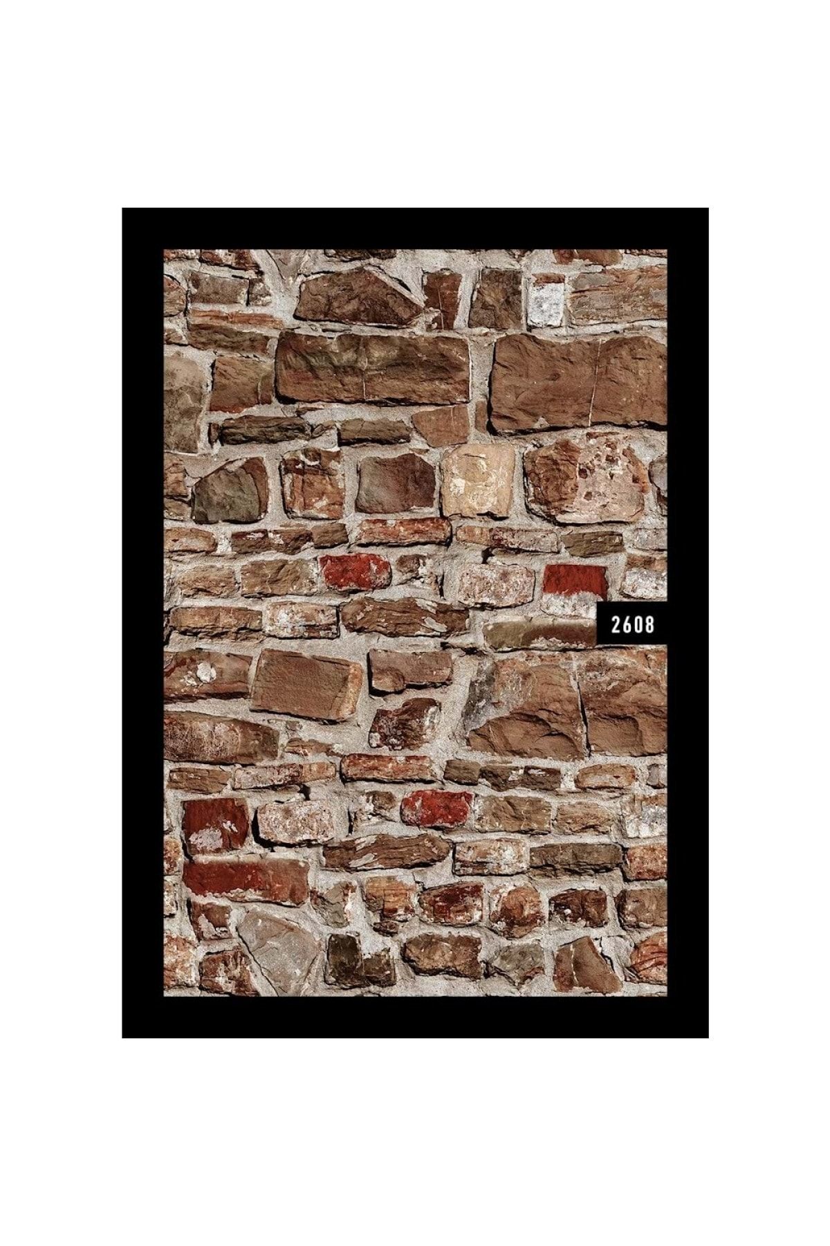 ArtWall Kaya Taşı Ve Tuğla Desenli Duvar Kağıdı 2609