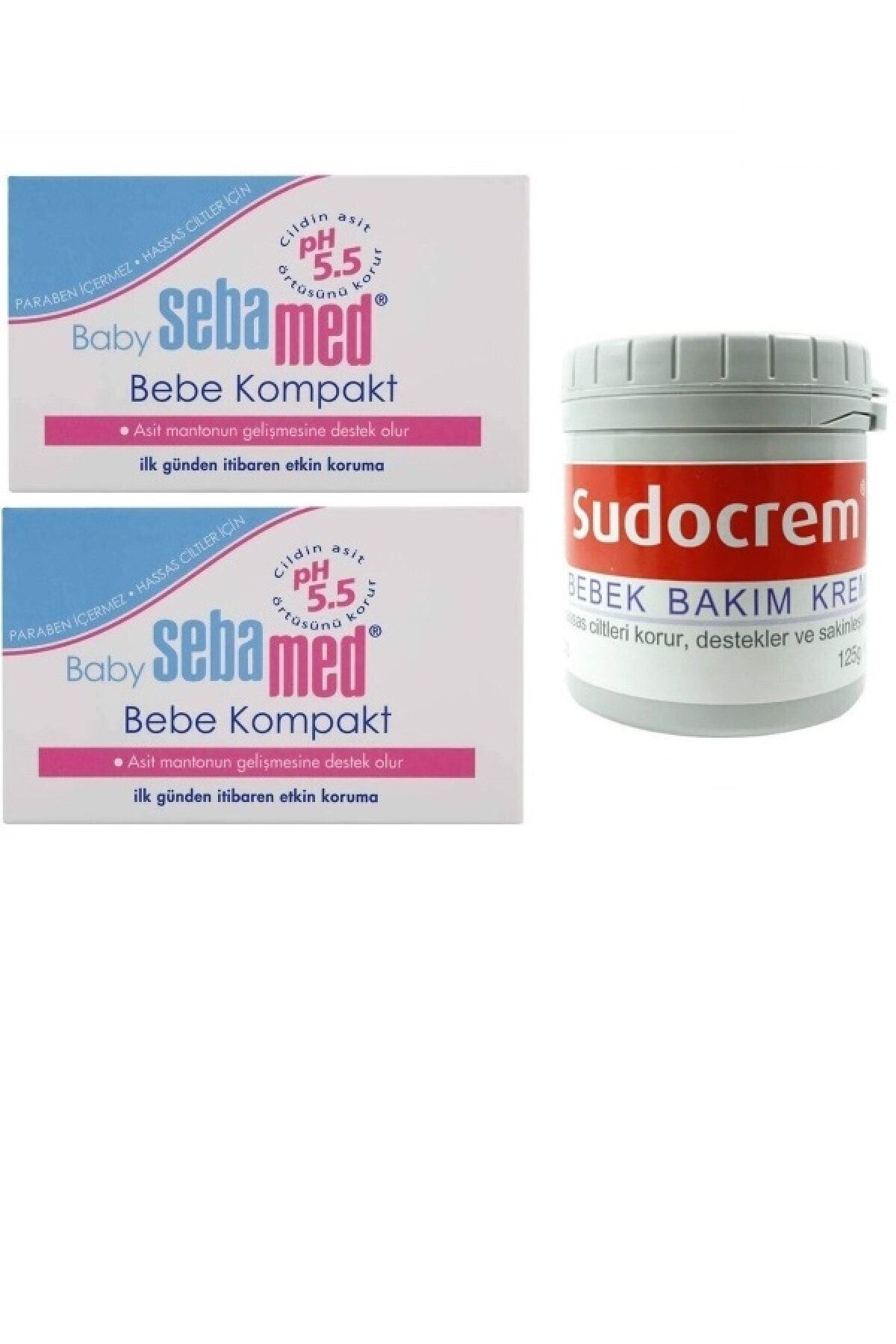 Sebamed Bebek Sabunu 100 gr X 2 Adet + Pişik Önleyici Bebek Bakım Kremi 125 gr