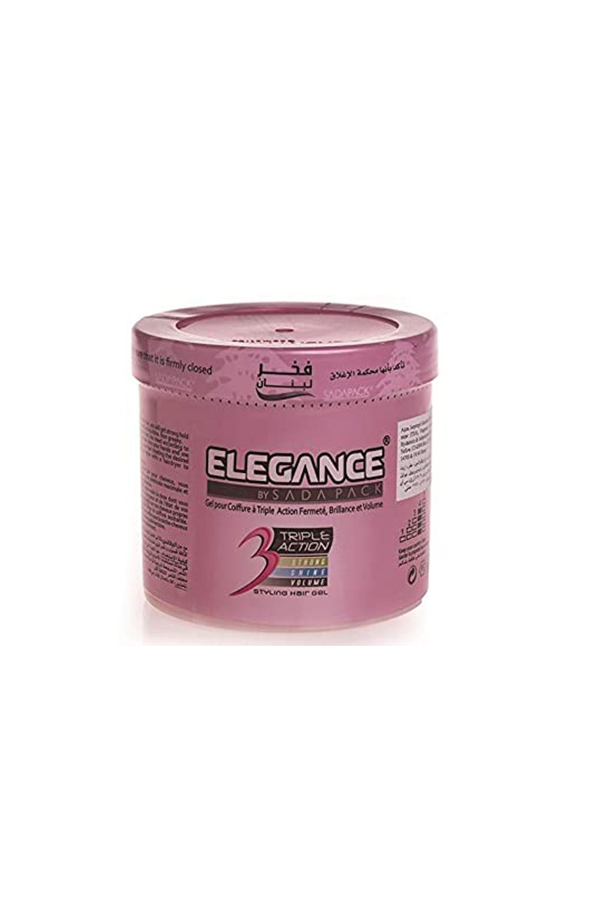 Elegance Plus 3 Trıple Actıon Stylıng Haır Gel 1000 Ml (pınk) 3 Etkili Şekillendirici Jöle Elegance