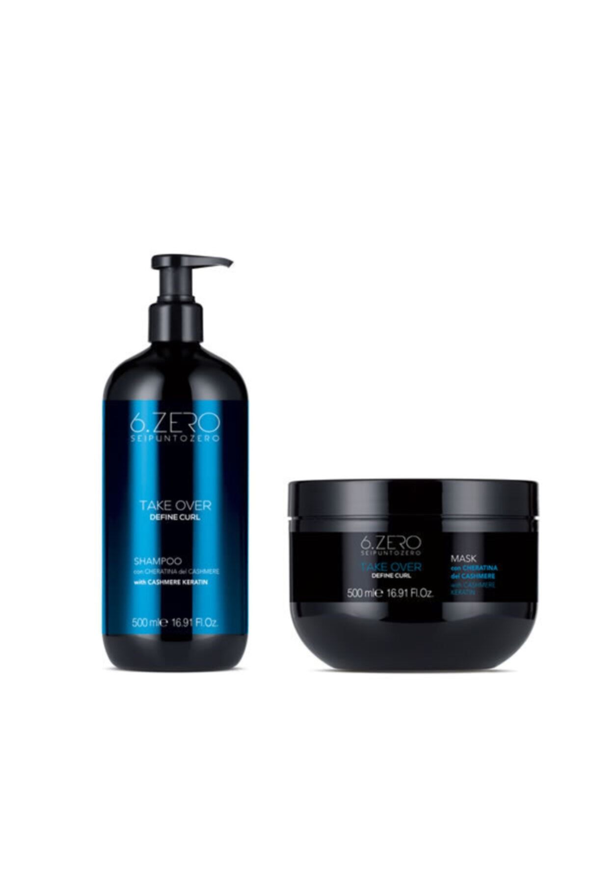 6.Zero Take Over Define Curl - Dalgalı Ve Kıvırcık Saçlar Için Maske Ve Şampuan Seti