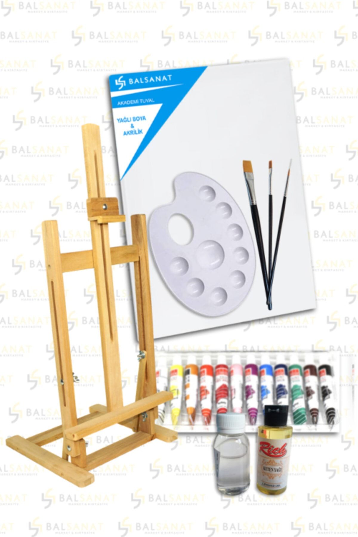 BAL SANAT **şovale Hediyeli** Yağlı Boya Seti