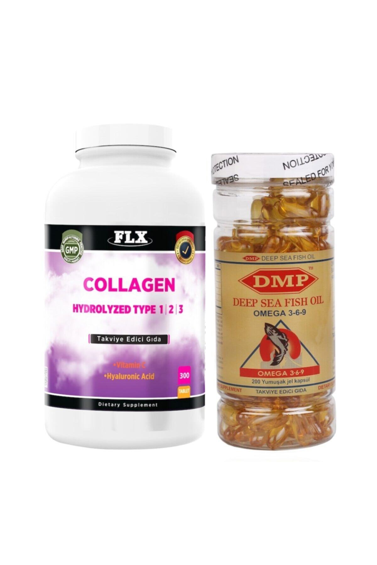 FLX Collagen Tip-1-2-3-300 Tablet Omega 3-6-9-200 Kapsül