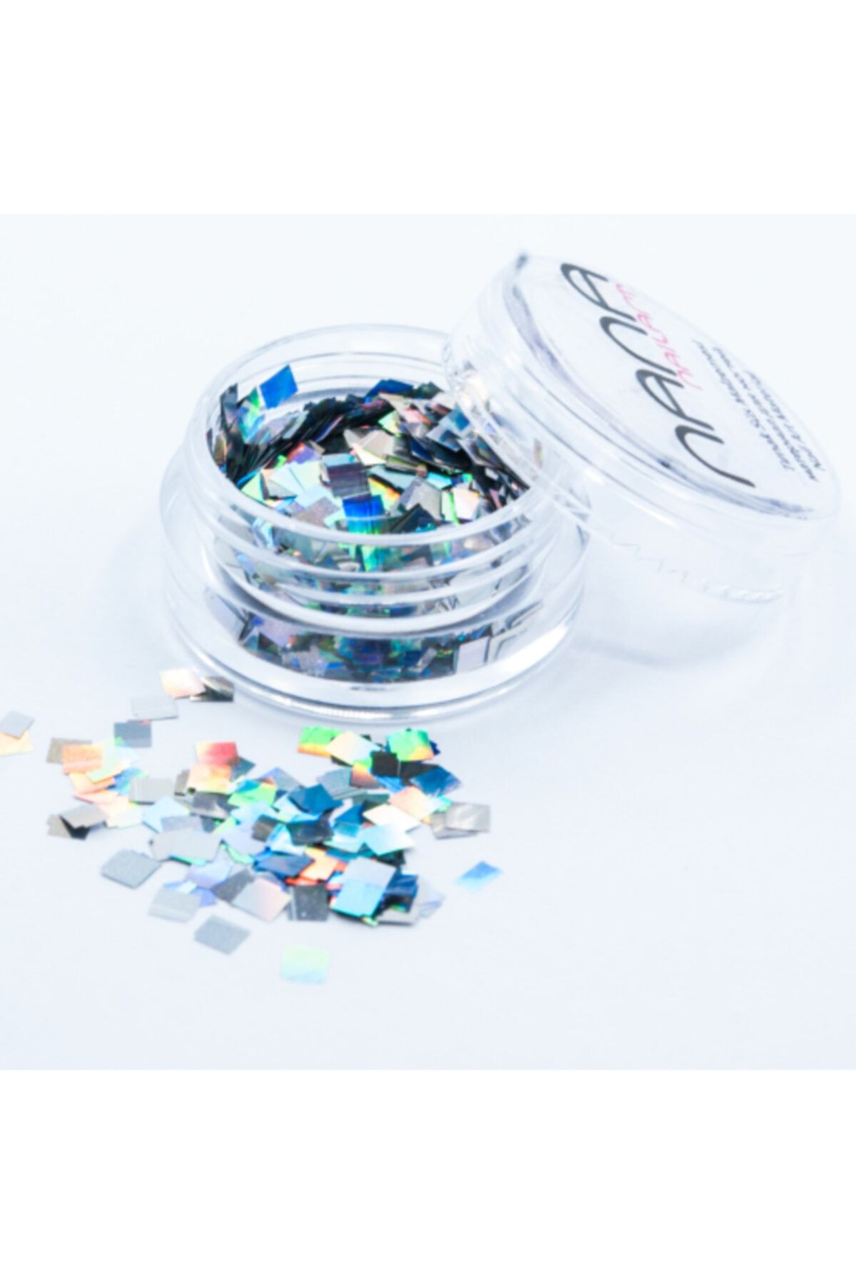 Nana Nail Art - 3d Efektli Hologramlı Kare Parıltılı Pul