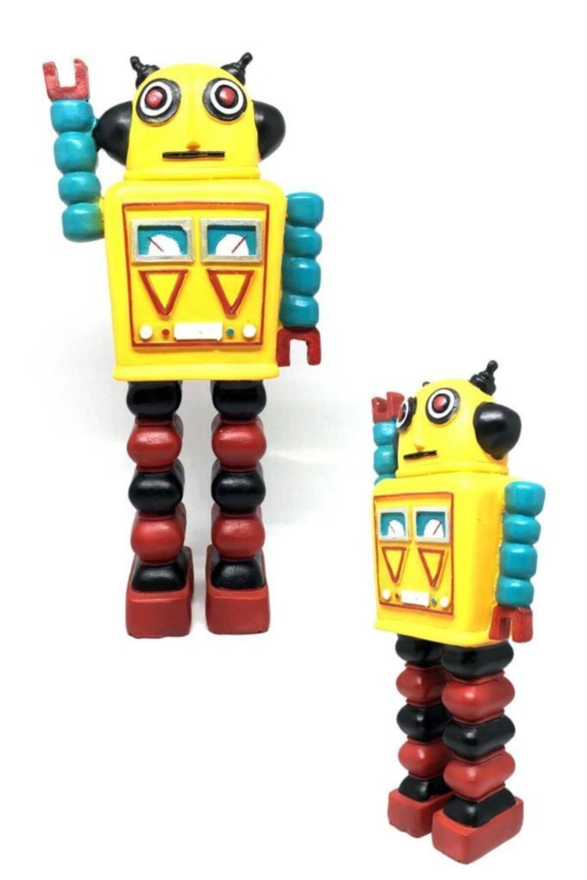 rennway Decotown Nostaljik Sevimli Uzaylı Robot Şeklinde Figür Biblo