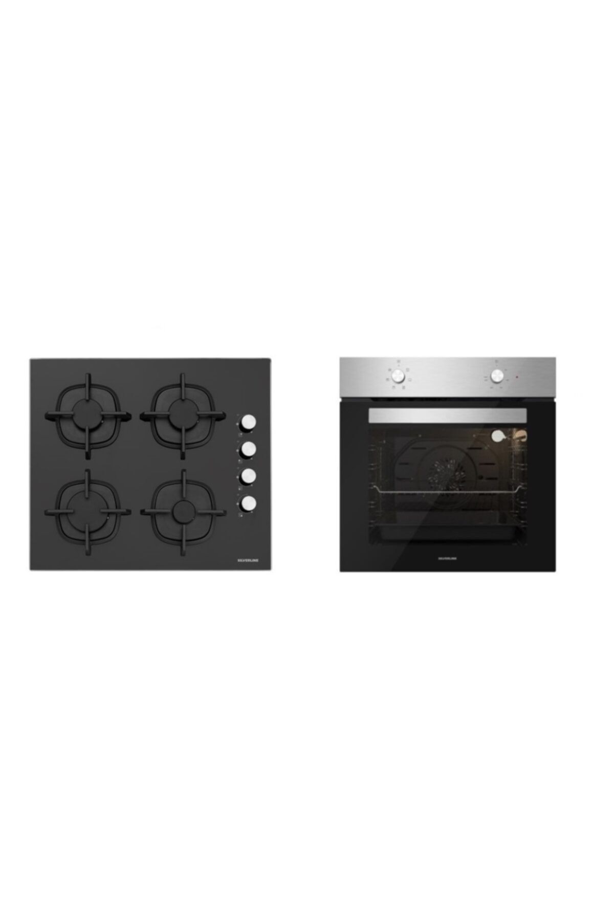 Silverline Siyah 2'li Ankastre Set 5 Yıl Garanti (Cs5343b01+bo6501x01)