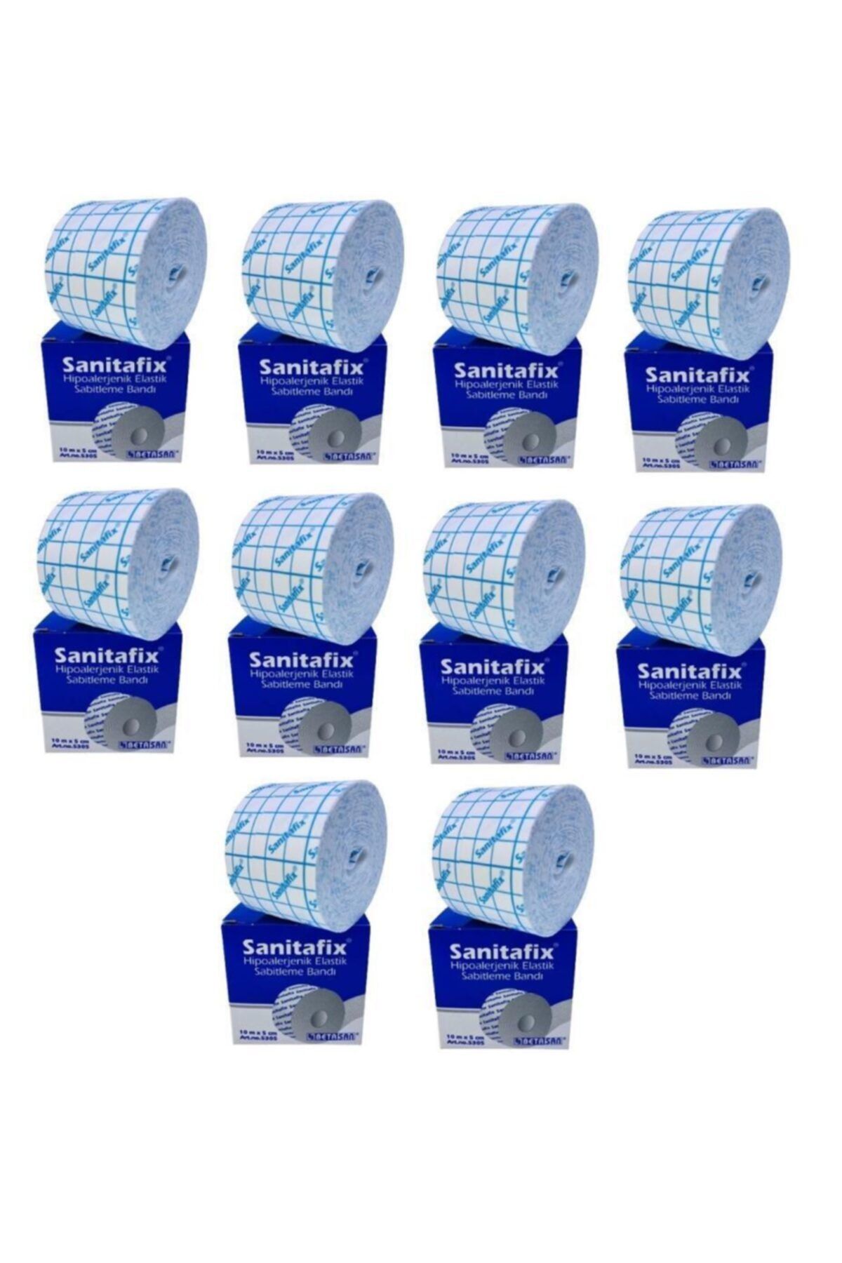 Sanitabant Sanitafix 5305 Esnek Sabitleme Bandı Fix Flaster 10 m 5 cm 10 Adet