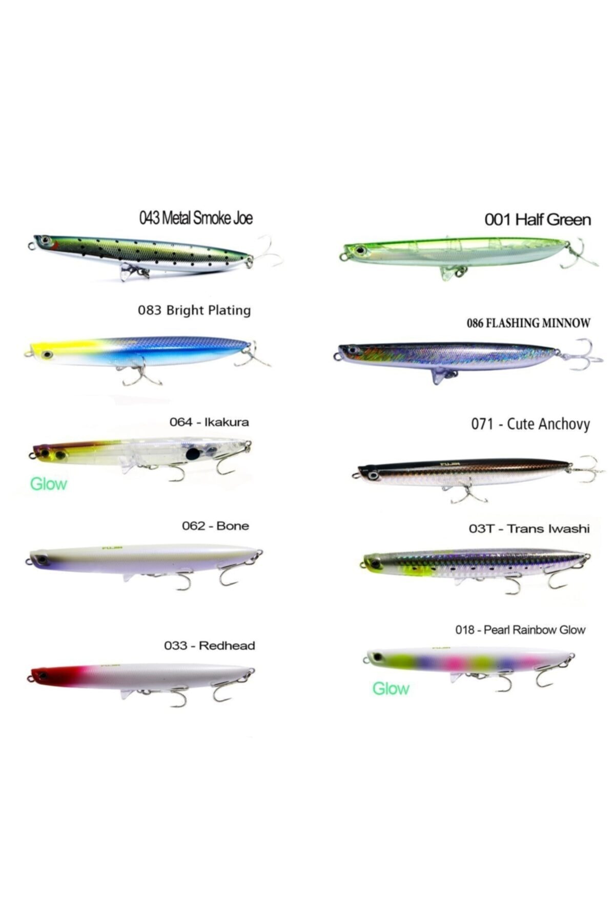 Fujin Venom 120 Mm 20 Gr Vm120sw Color:03t Trans Iwashi