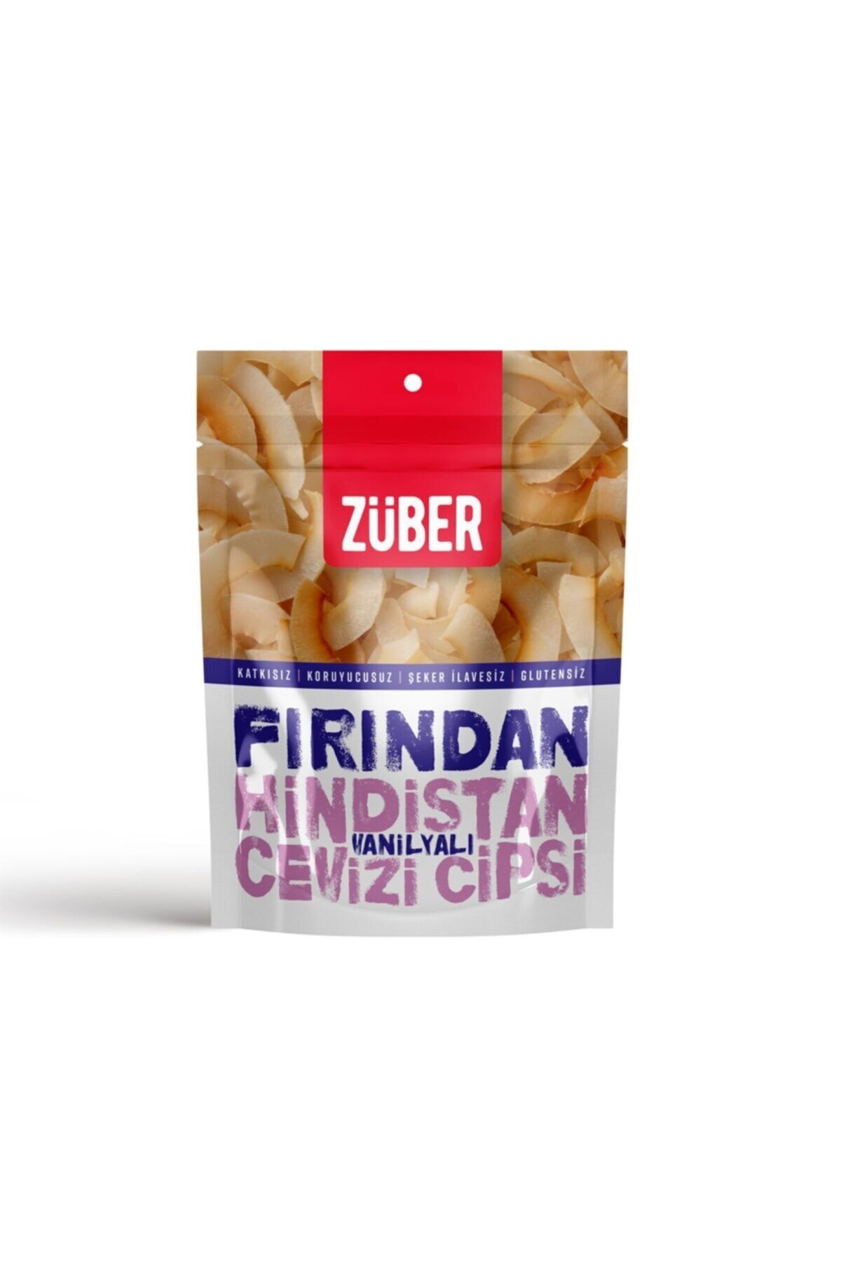 Züber Vanilyalı Hindistan Cevizi Cipsi (40gr X 5 Adet )