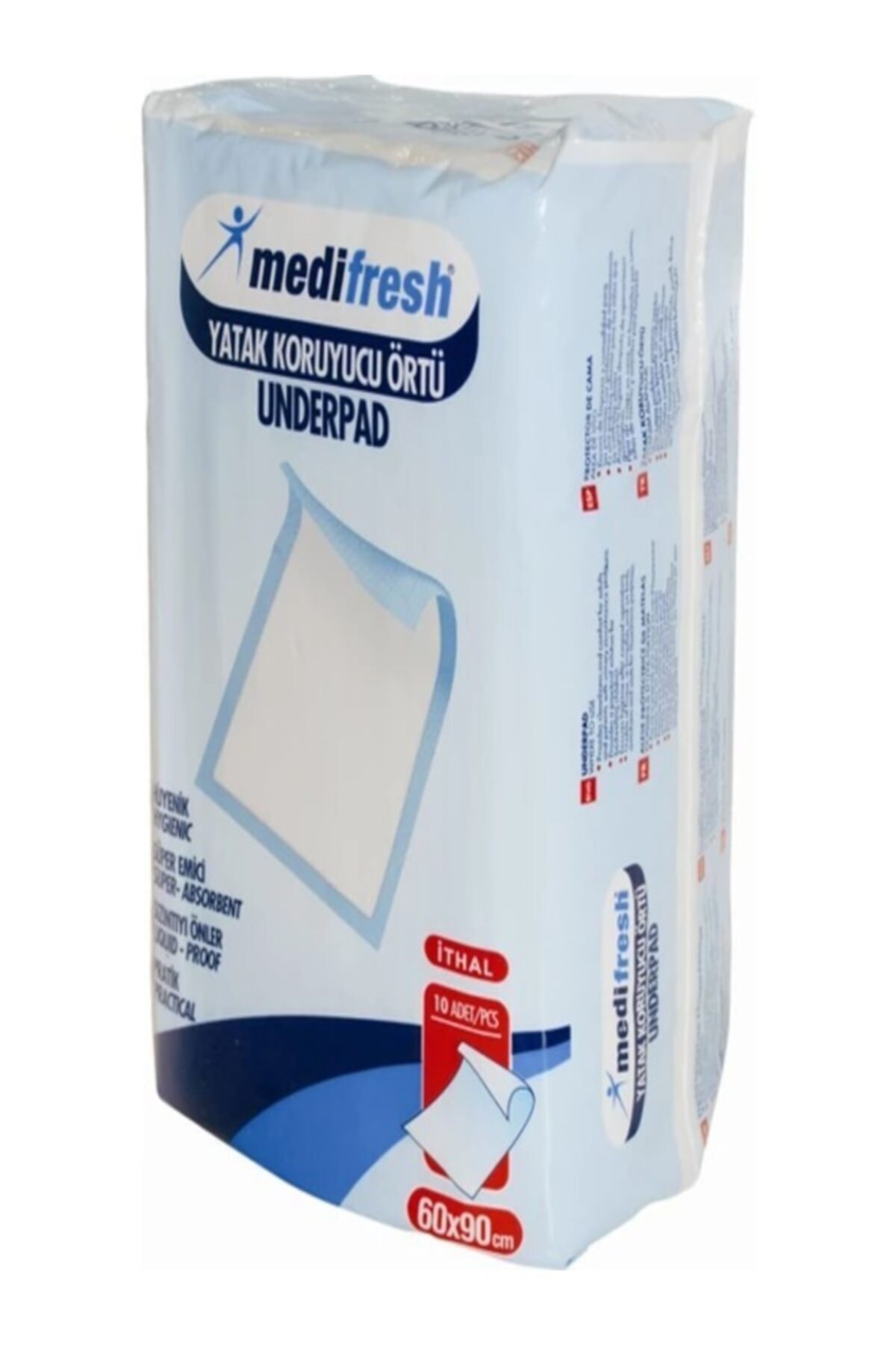 Medifresh Kedi Köpek Çiş Pedi Yatak Koruyucu Örtü 60x90cm 10'lu