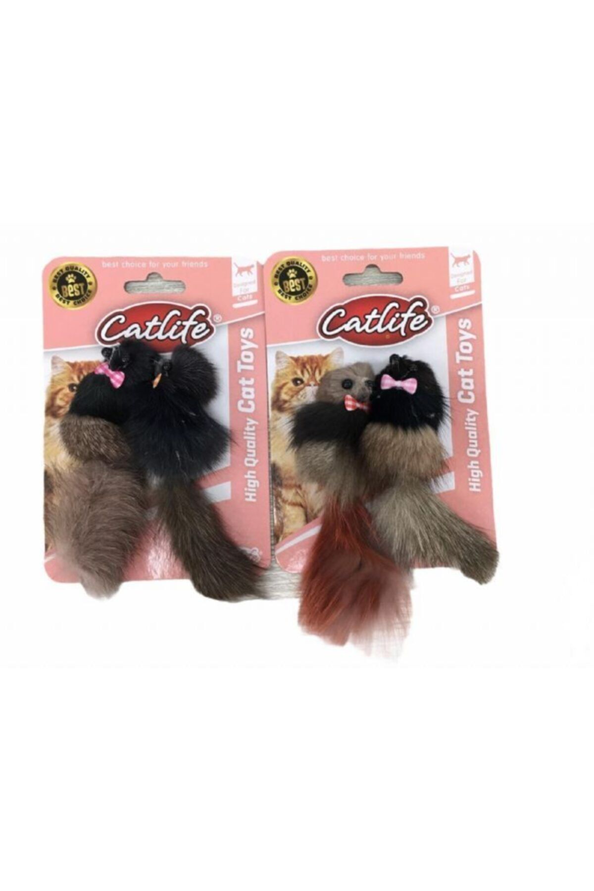 Catlife Kediler İçin Sevimli Fare Oyuncak 2'li