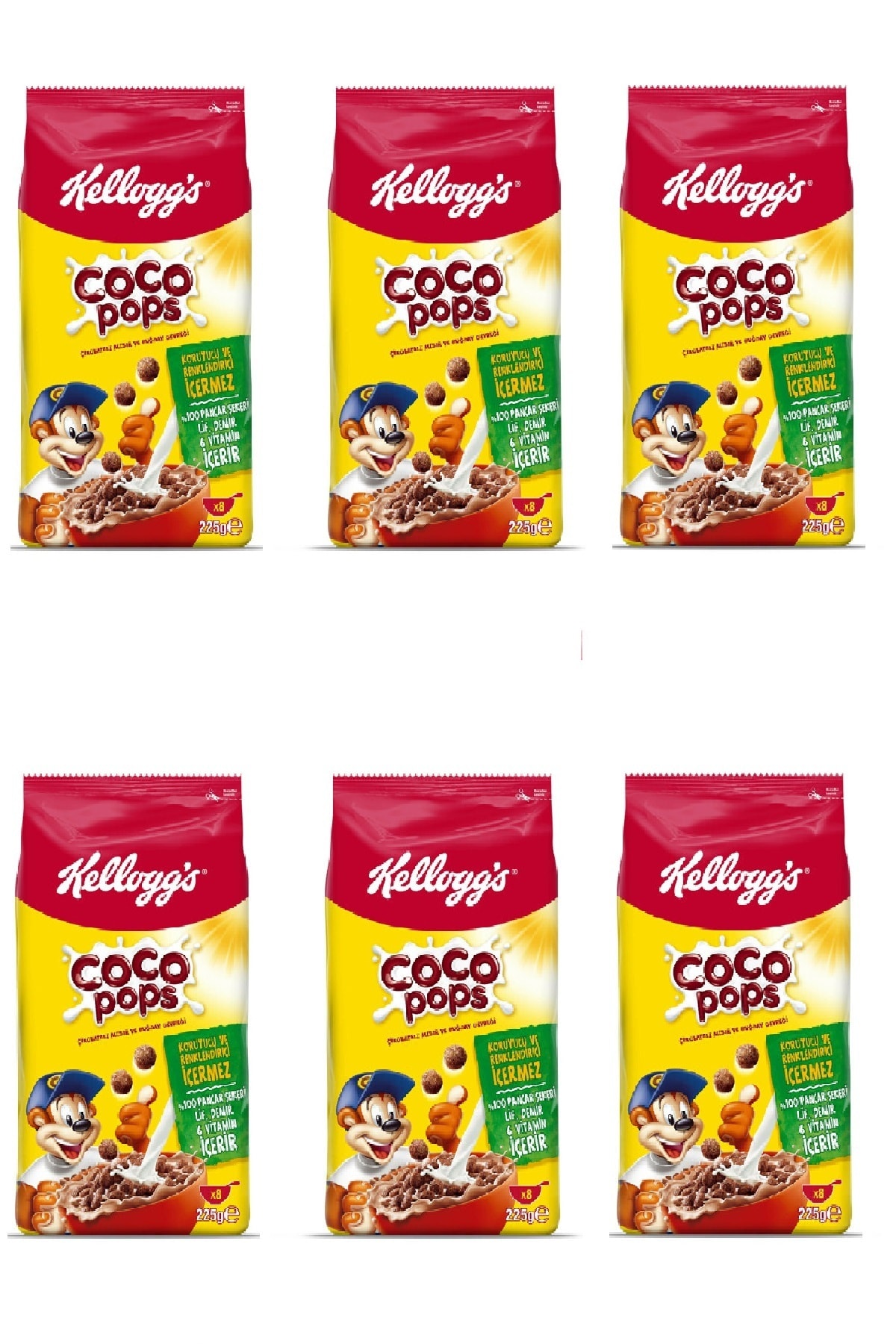 Kellogg's Coco Pops Topları 225 Gr X 6 Adet