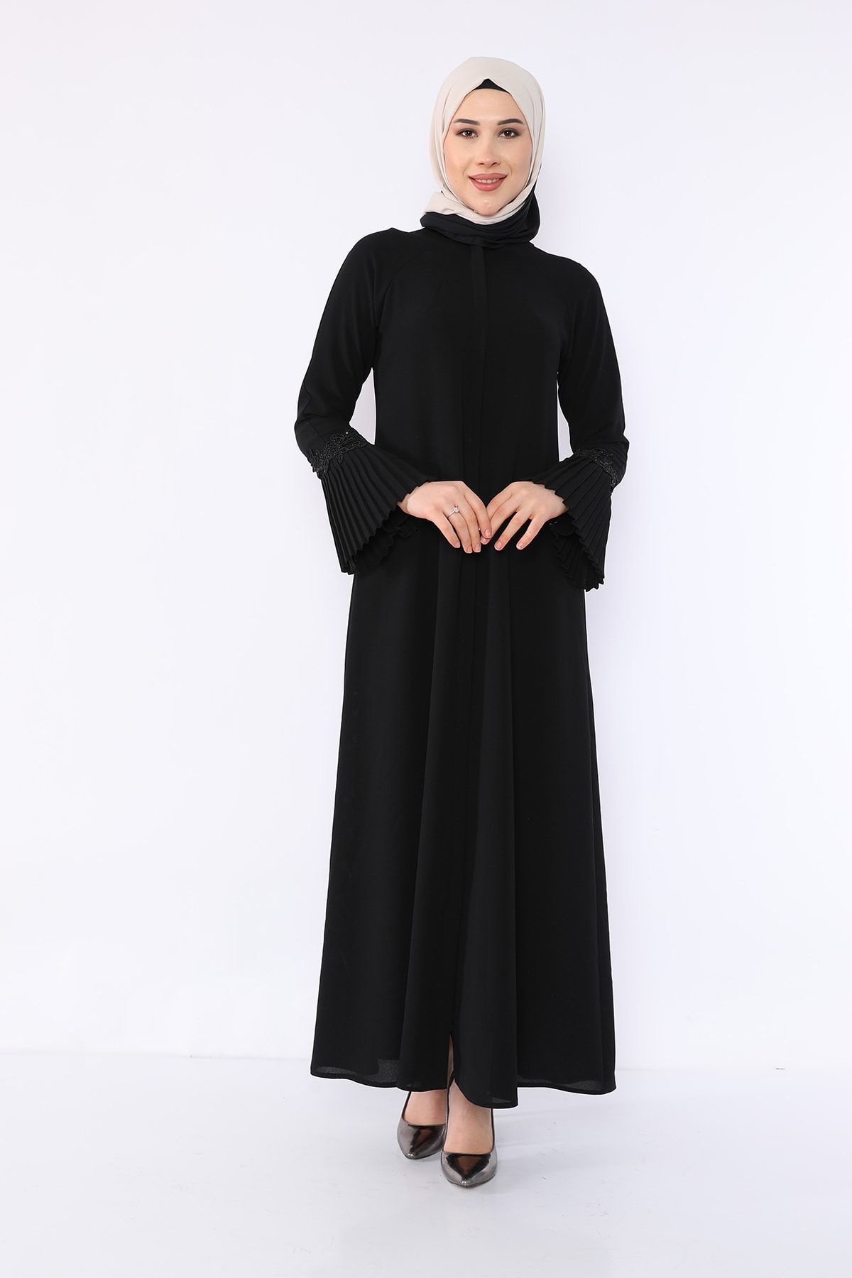 Zeynep Tesettür Pilise Model - Siyah