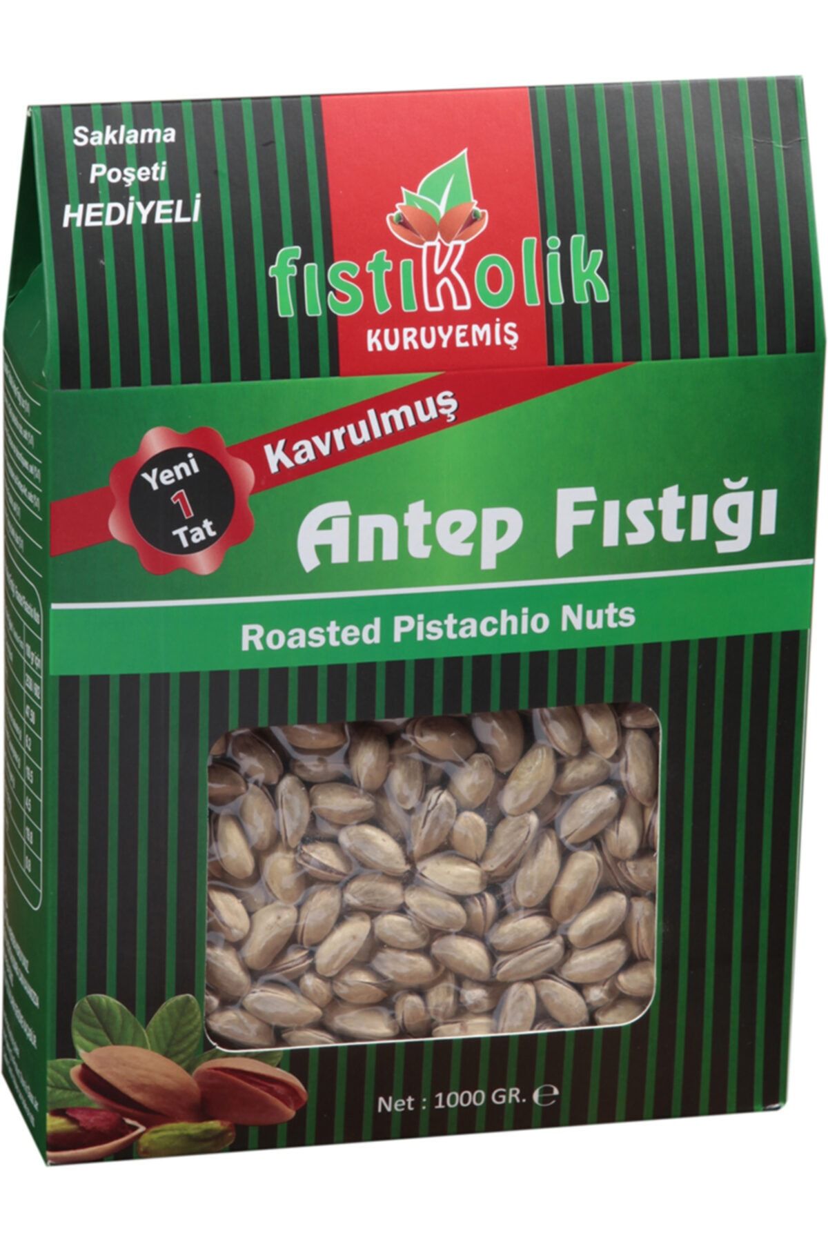 Fıstıkkolik Kavrulmuş Tuzlu Antep Fıstığı 1 Kg (çantasız)