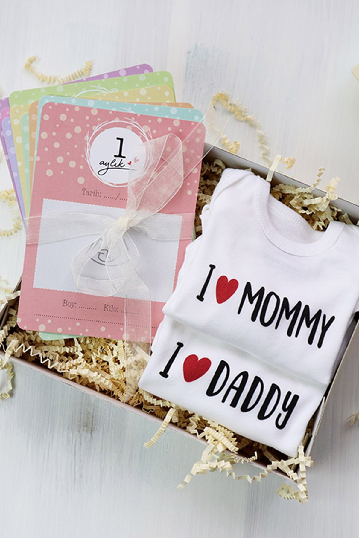 Alâhane Ultrason Anı Kutusu - Hamile Fotoğraf Çekim Anı Kartı