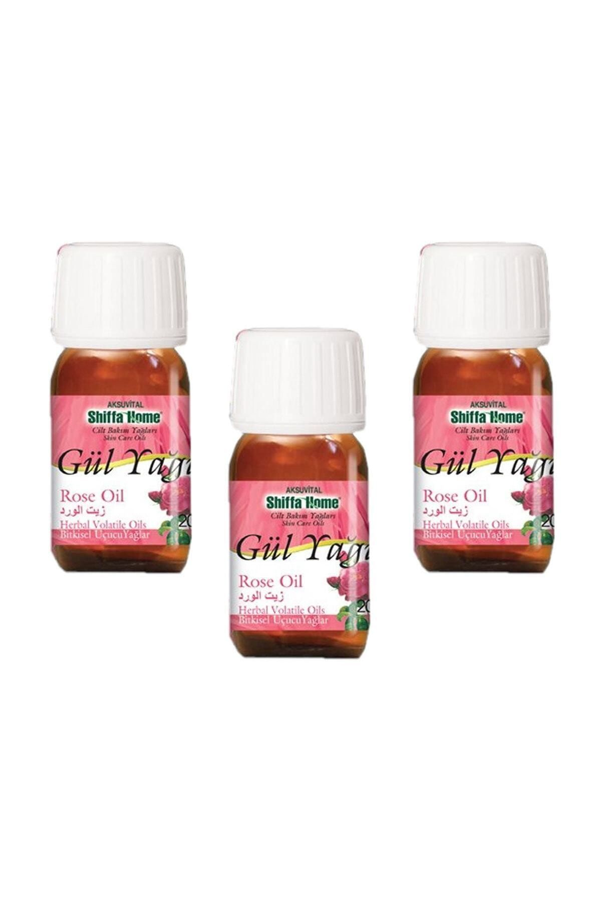 Shiffa Home 20 ml- 3 Adet Gül Yağı