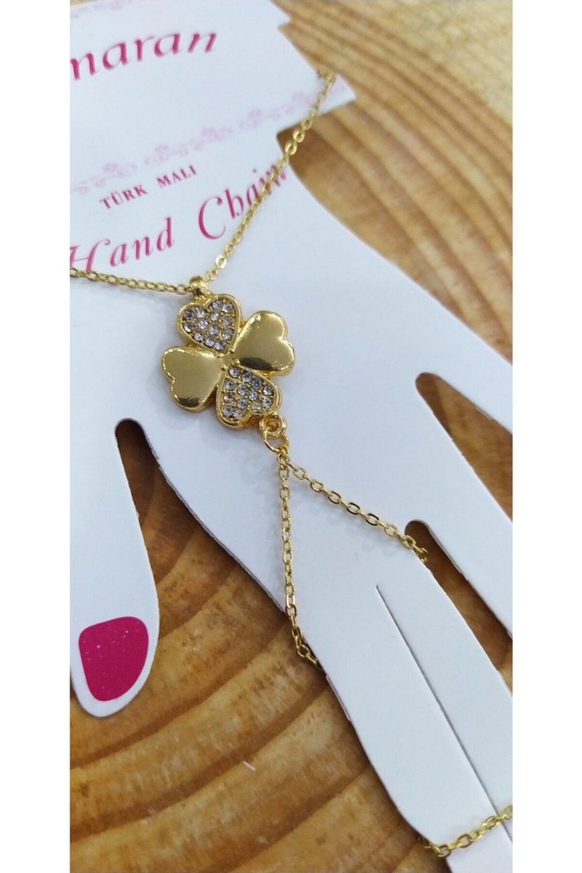 Fashion Jewellery Kadın Sarı Şahmeran Bileklik Yonca Figürlü