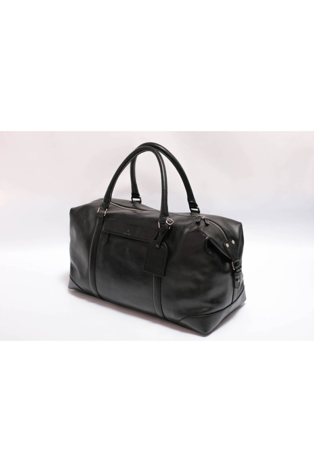 RexOwl Leather Siyah Deri Valiz Seyahat Çantası -