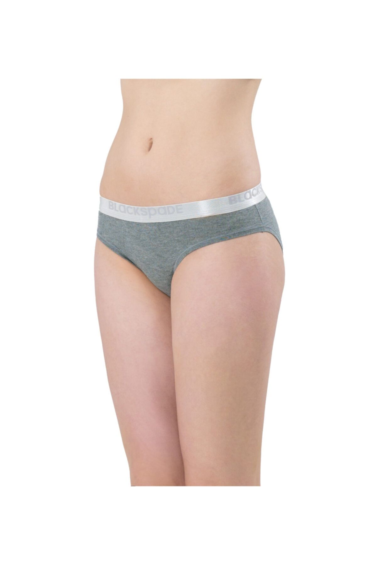 Blackspade Kadın Slip Külot Silver 1620 - Gri Melanj