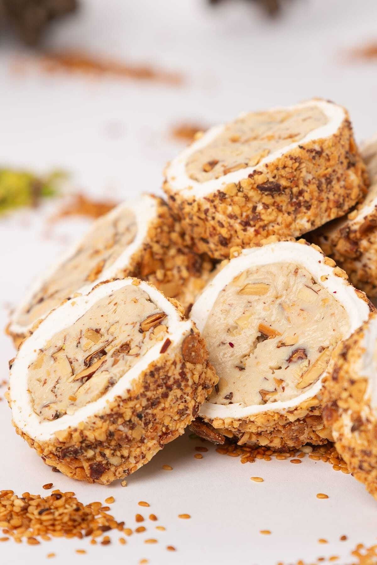AL FAKHER Toz Bademli Krokanlı Lokum 500 Gr.