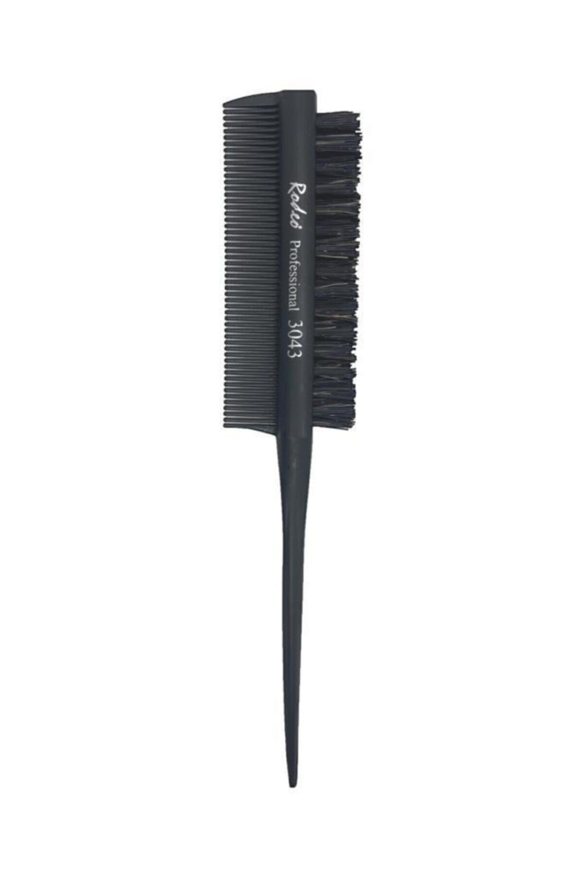 RODEO Antistatic Carbon Ense Temizleme Fırçalı Kesim Tarak 3043