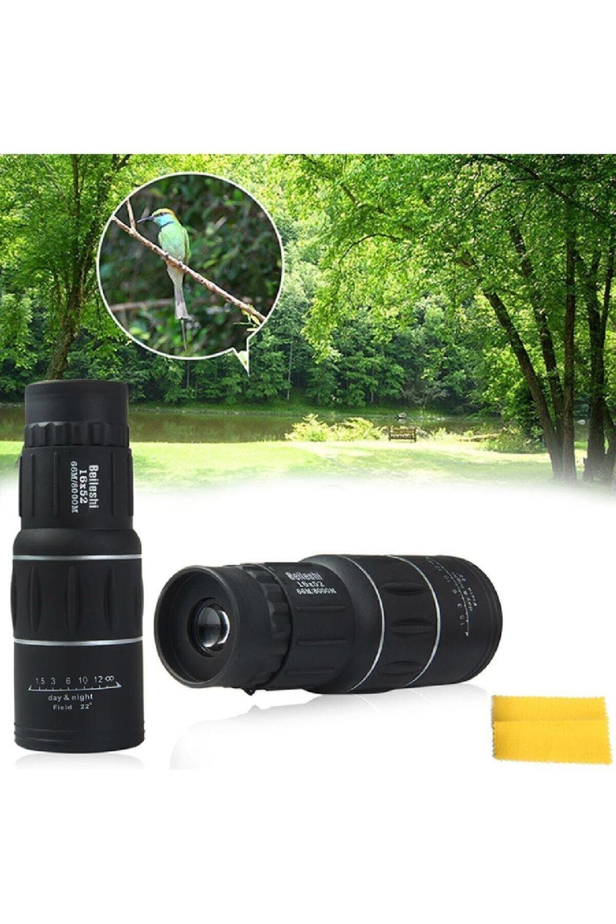 RealFoni Tek Gözlü Dürbün 16x52 Çift Odak Yakınlaştırma Optik Lens Monoküler Teleskop Tek Göz Dürbün