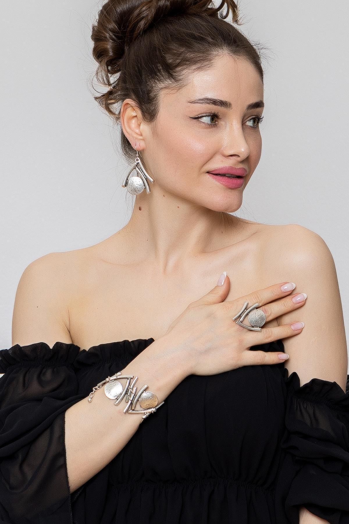 ZeyDor Accessories Kadın Taşlı Asena Set