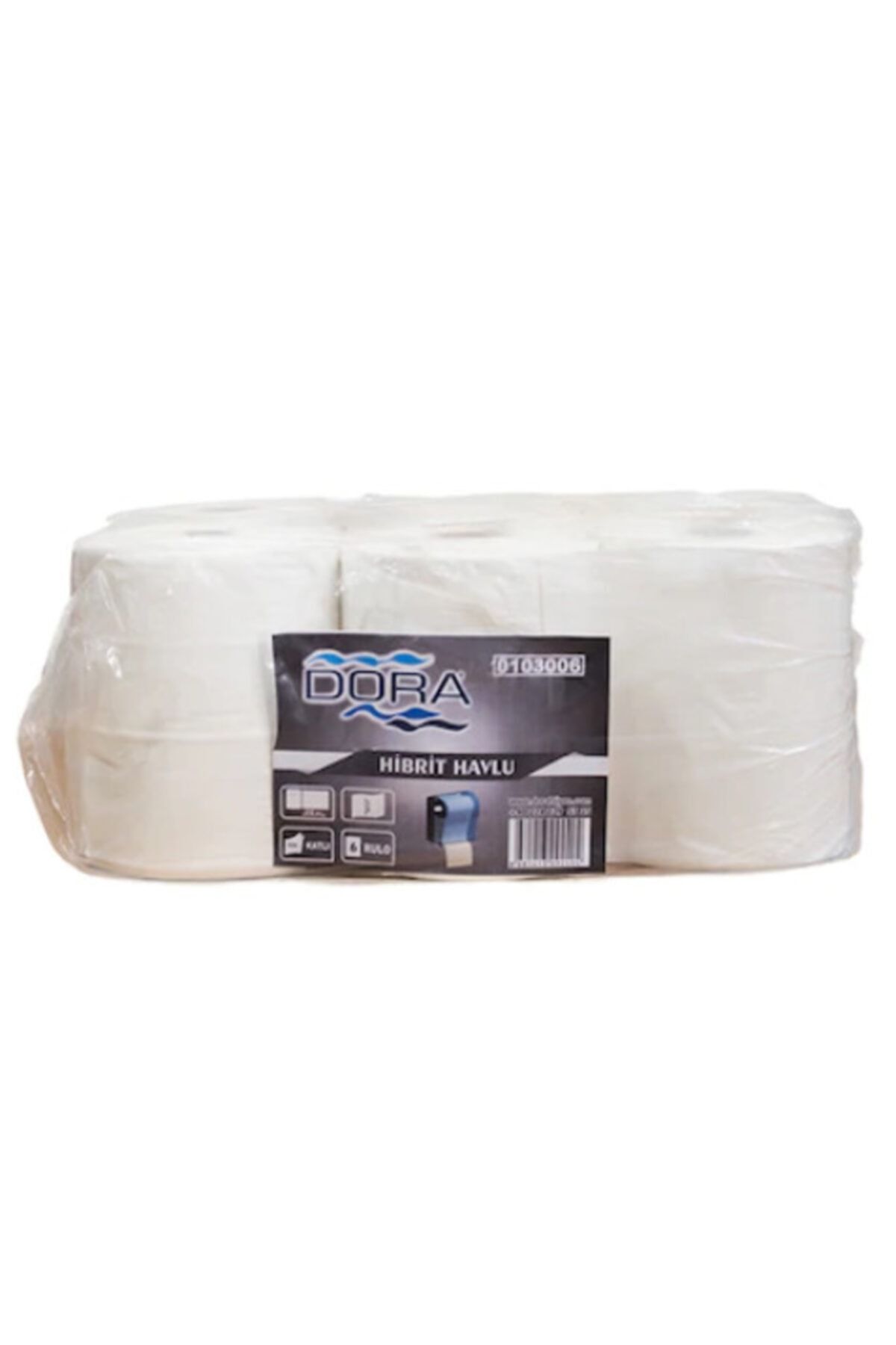 DORA Hibrit Havlu Makinesi Rulosu 6lı 19.5 cm 10 kg