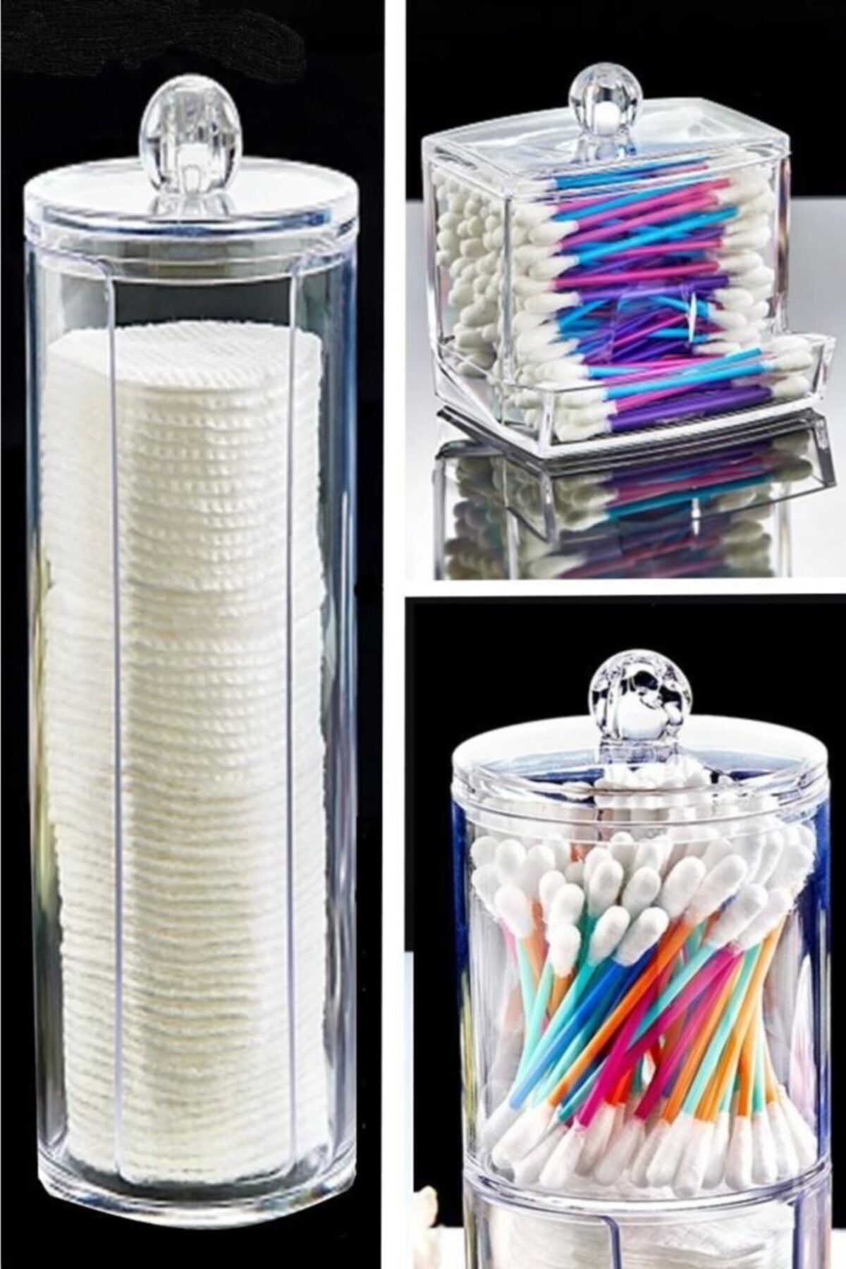easyso Akrilik Lüx 3'lü Makyaj Organizer Set
