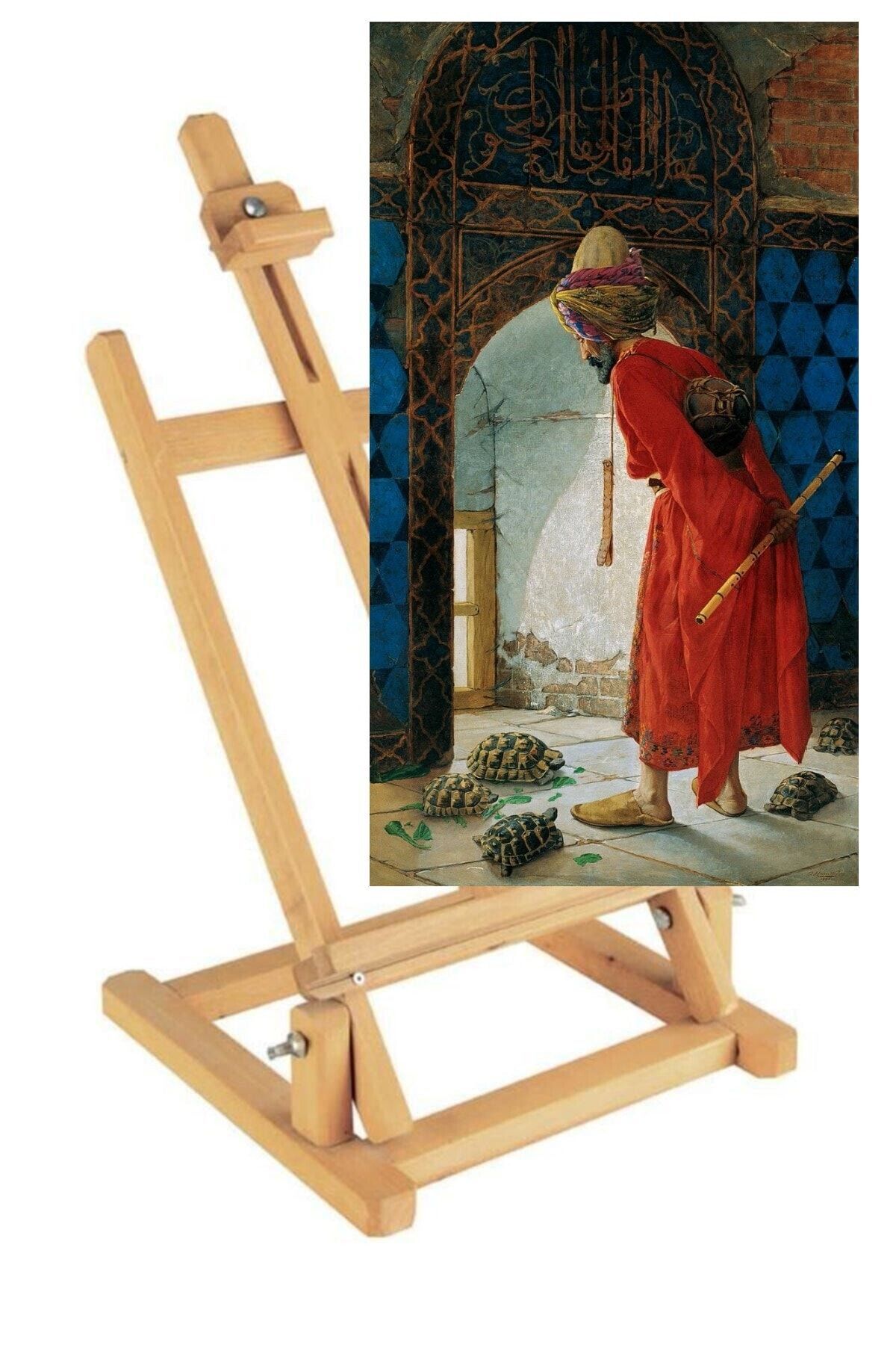 RAMAZANNAKİSVEHOBİ Sayılarla Boyama Seti 30x40 Cm (TUVALE GERİLİ) Ahşap Masa Üstü Şövale Ile Birlikte K.terbiyecisi