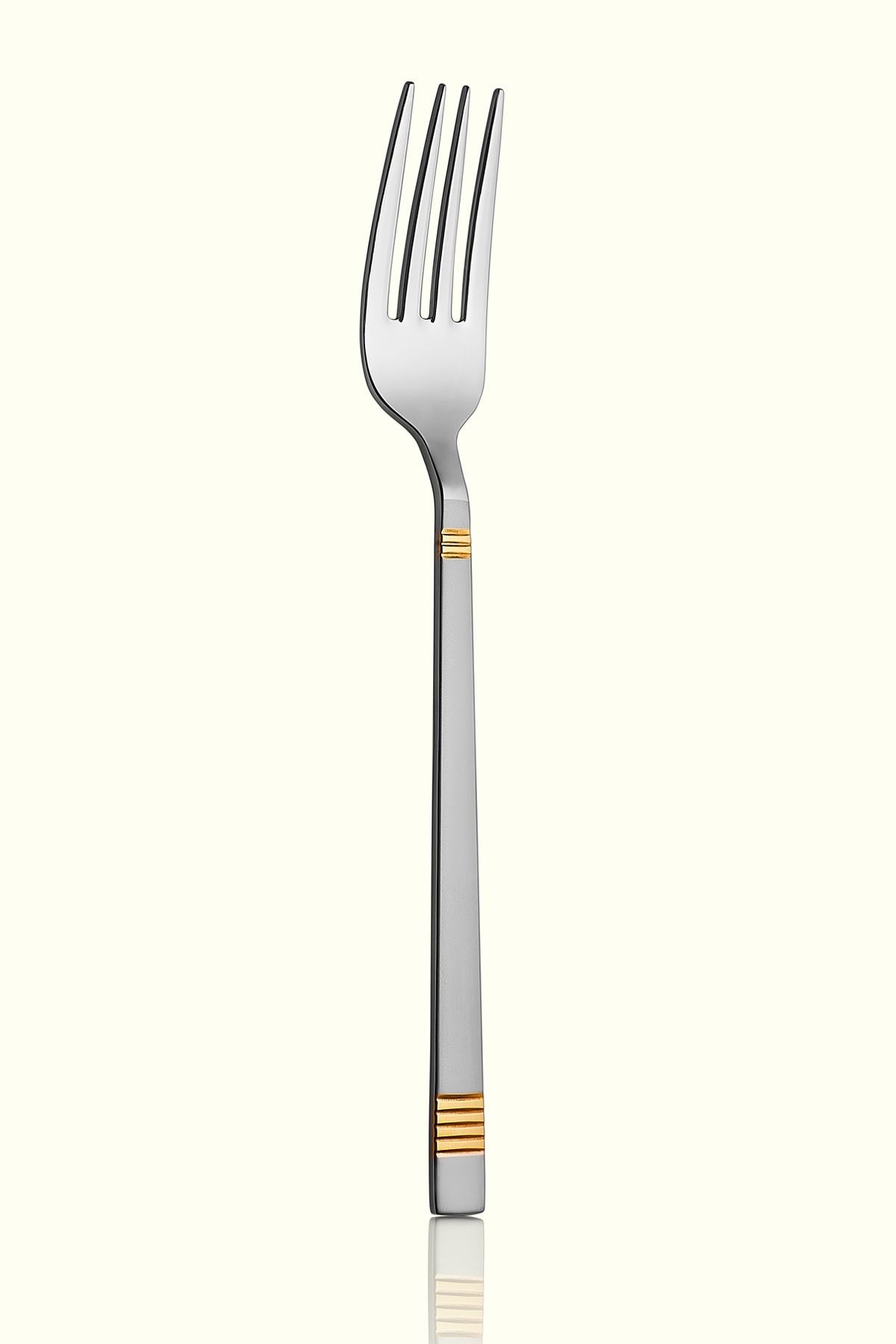 Avcı Duru Saten Gold 6 Adet Yemek Çatalı 18/10 Paslanmaz Çelik 3 mm