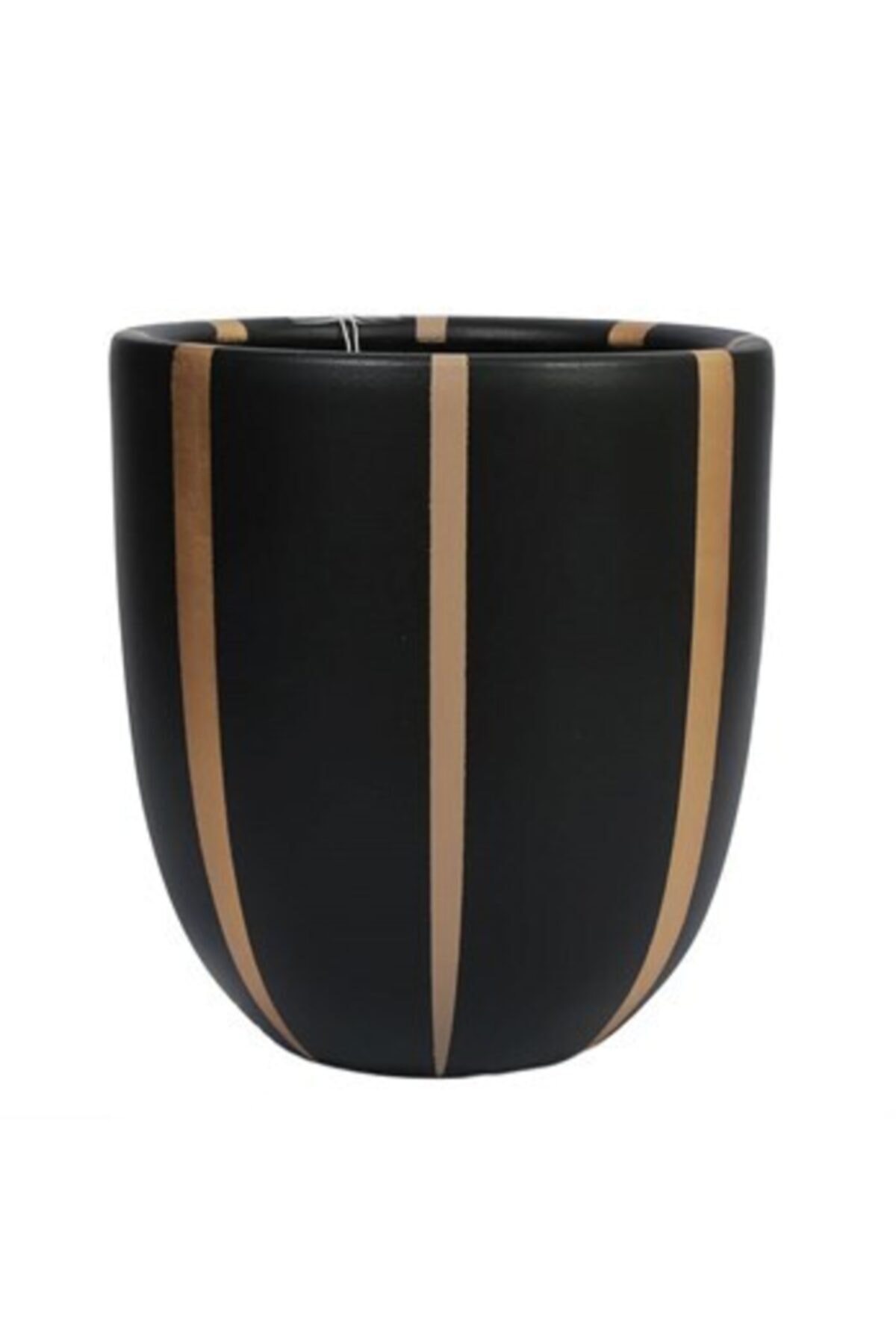 Vitale Royal Bej Siyah Saksı 23x24 cm