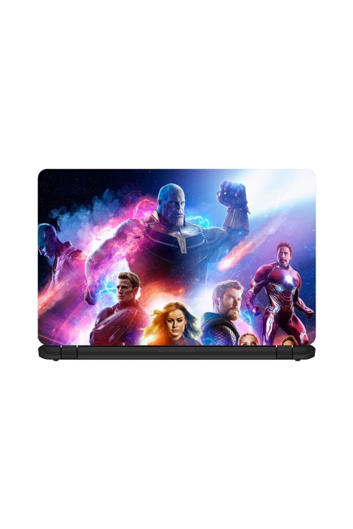 KT Decor Marvel Heroes-2 Laptop Sticker 15.6 Inch