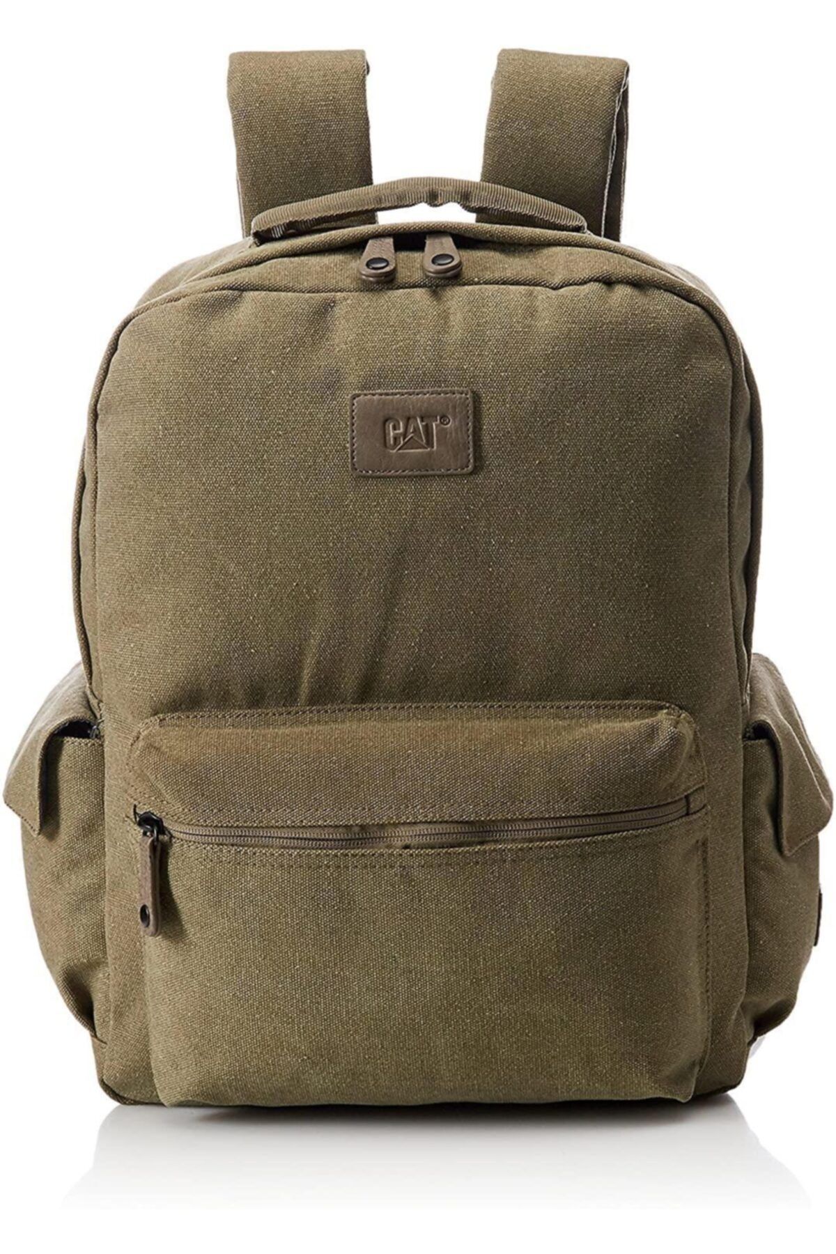 Cat 83511-04 Erpıllar Haki Kanvas Kumaş Sırt Çantası