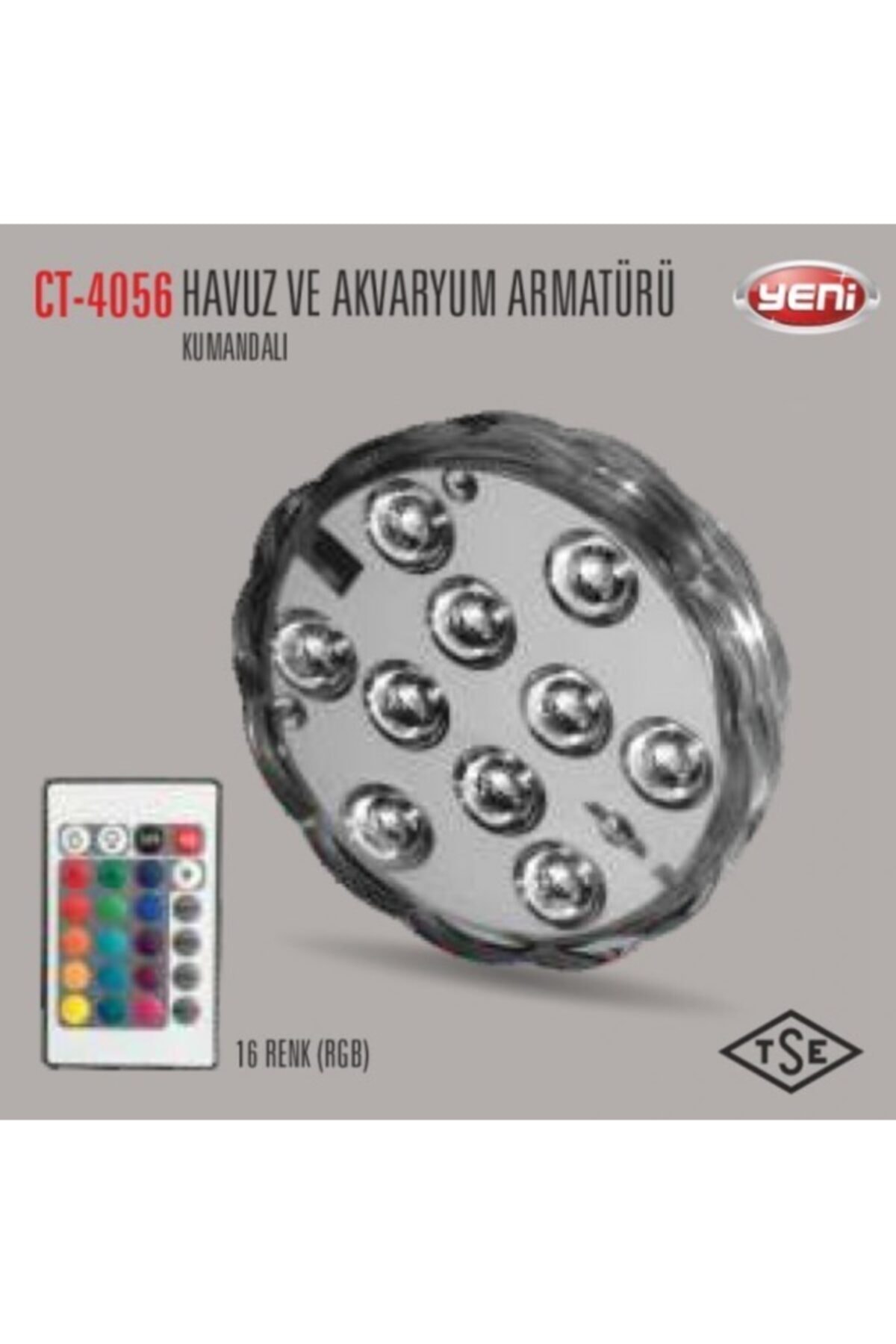 Cata Havuz Ve Akvaryum Armatörü Kumandalı 16 Renk