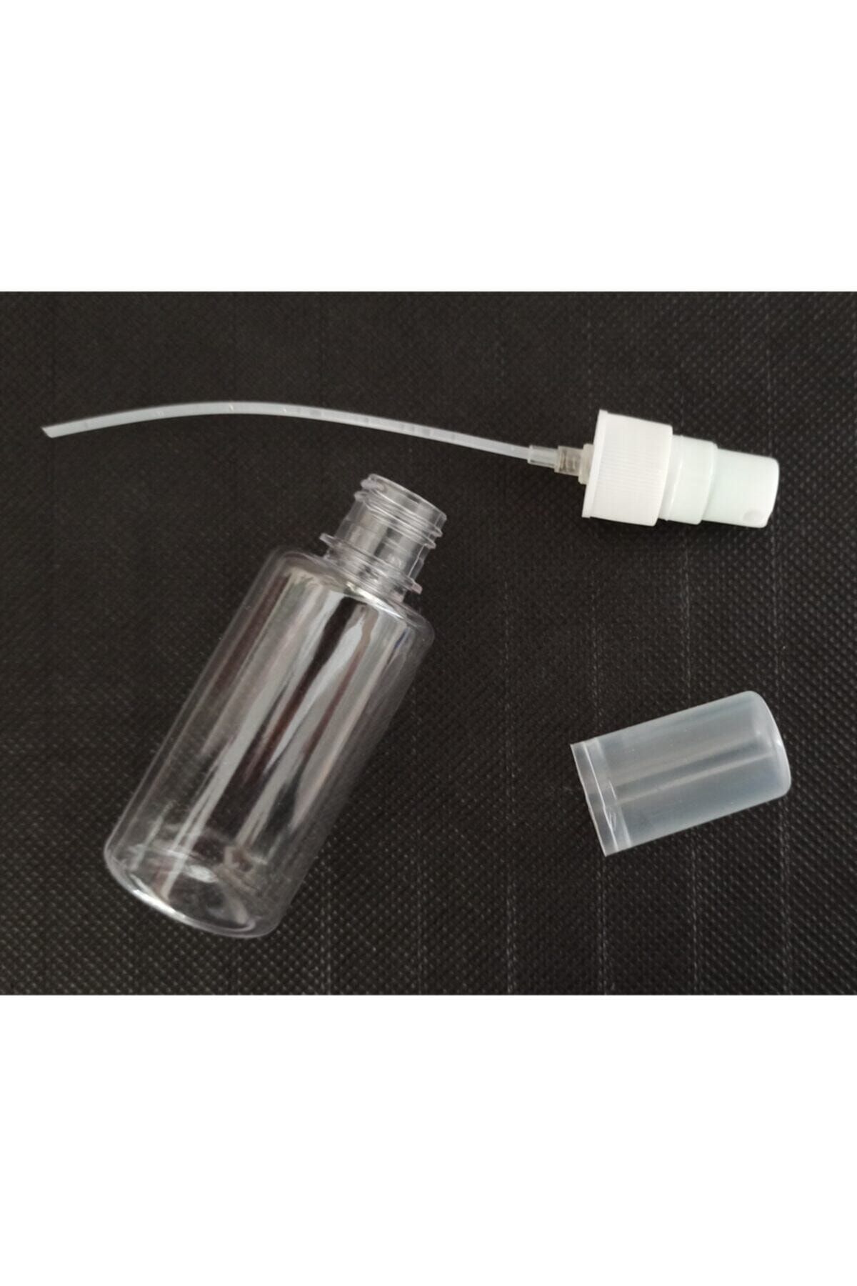 demethome 25 Adet 50 ml Boş Şişe Sprey Başlıklı Kolonya Parfüm Dezenfektan Şişesi