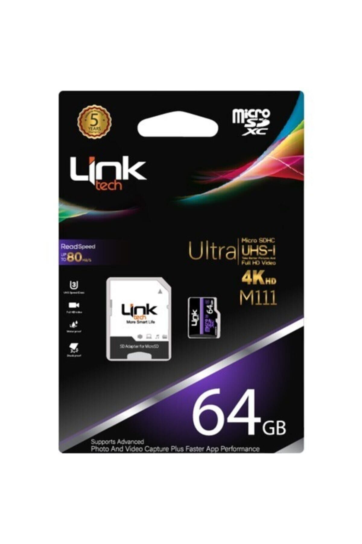 Link Tech Lmc-m111 64 Gb Microsdxc Uhs-ııı Hafıza Kartı + Adaptör