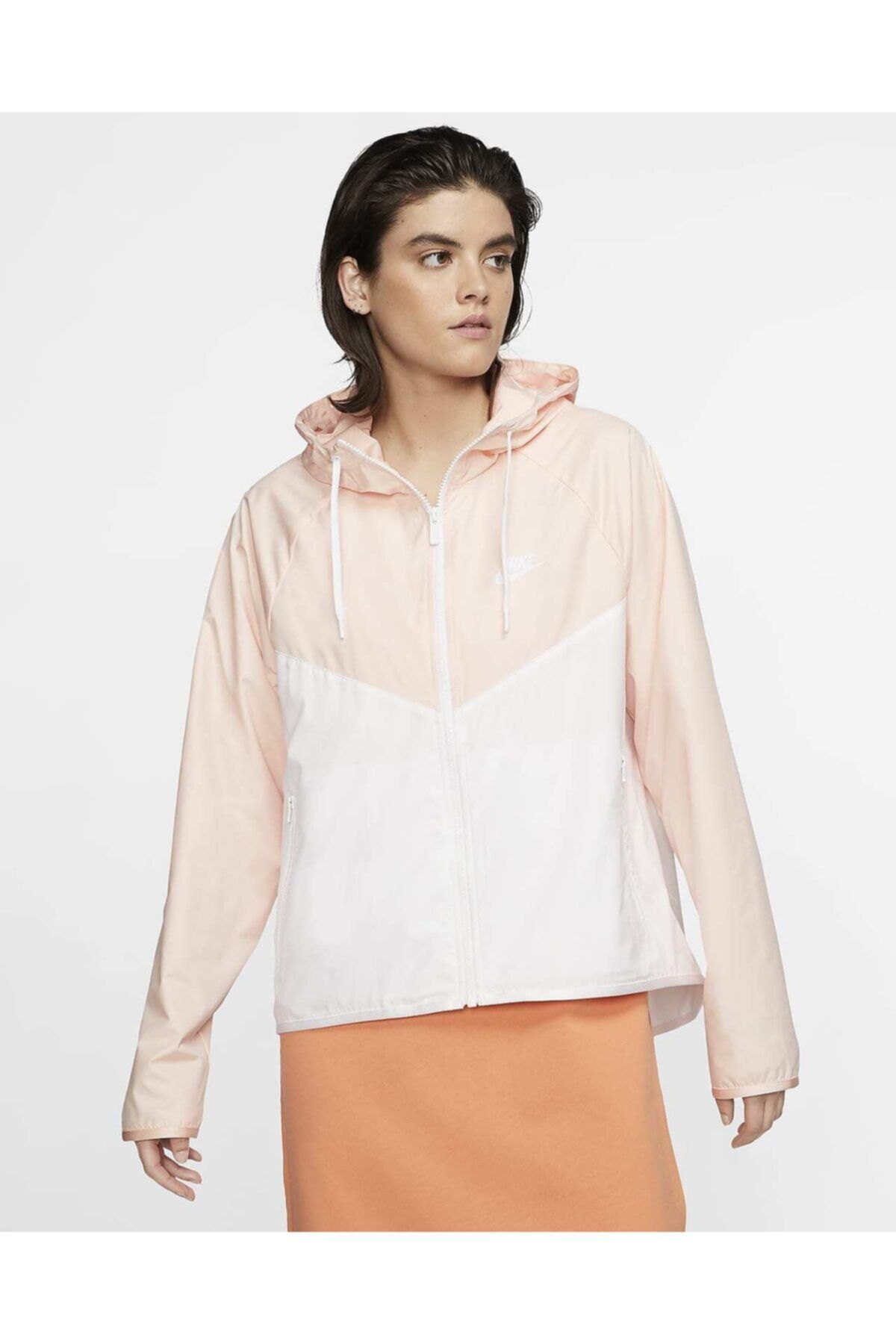 Nike Kadın Beyaz Sportswear Windrunner Jacket