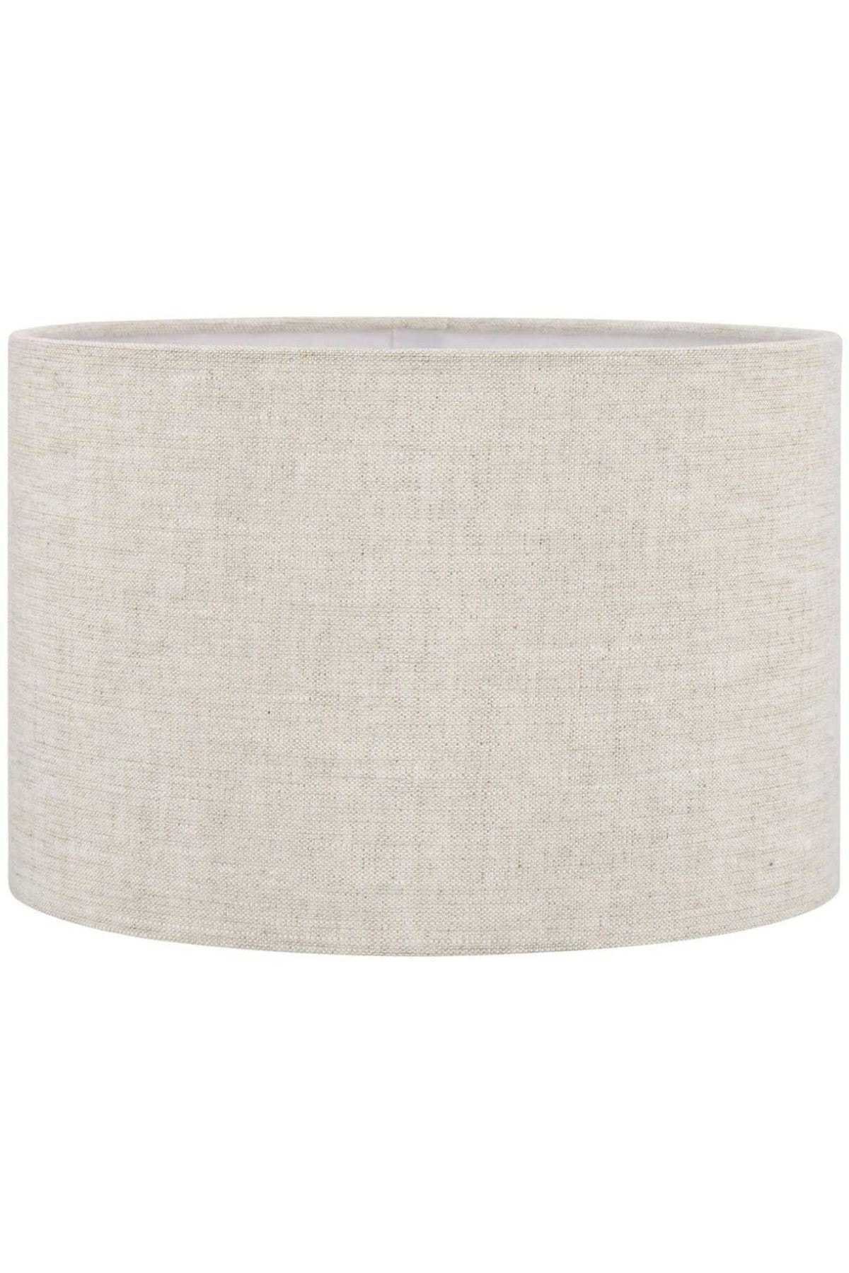 Lit Dizayn Abajur Başlık Krem Silindir Yuvarlak Şapka 25x25x15 Cm Dekoratif Özel Yüksek Kalite Kumaş