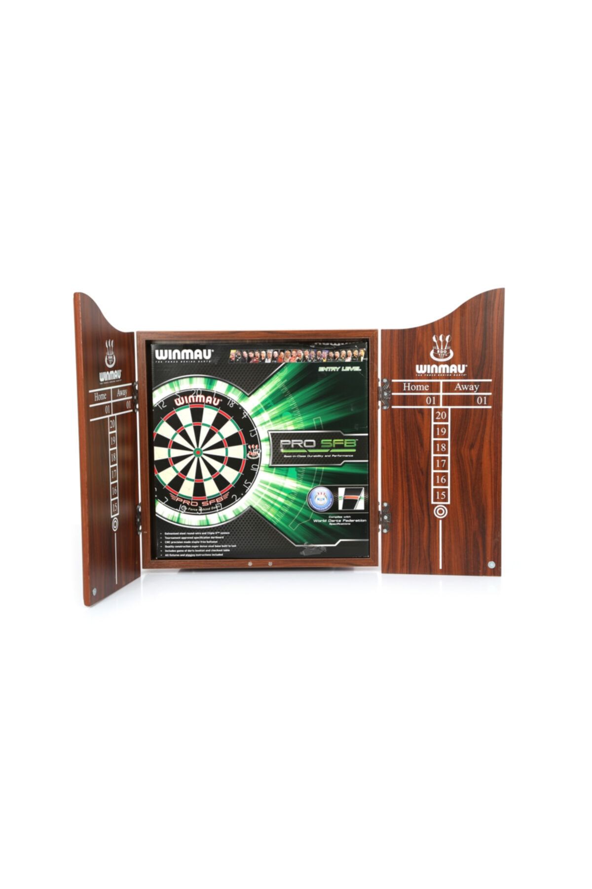 WINMAU Pro Sfb Profesyonel Dart Seti  Board 3 Adet Xtreme Ok Kabin