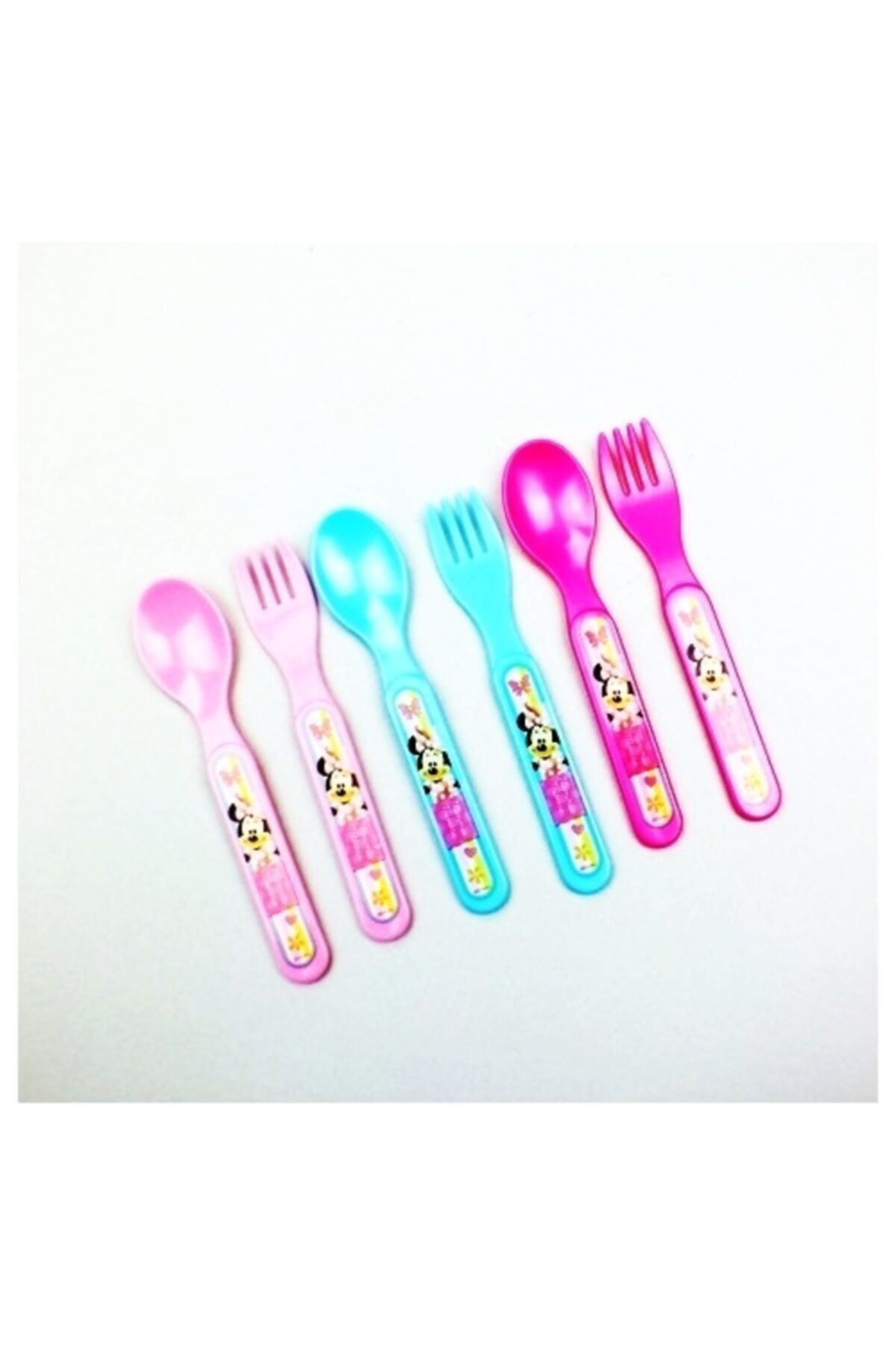 Vardem Disney Minnie Mause 6 Lı Çatal Kaşık Seti