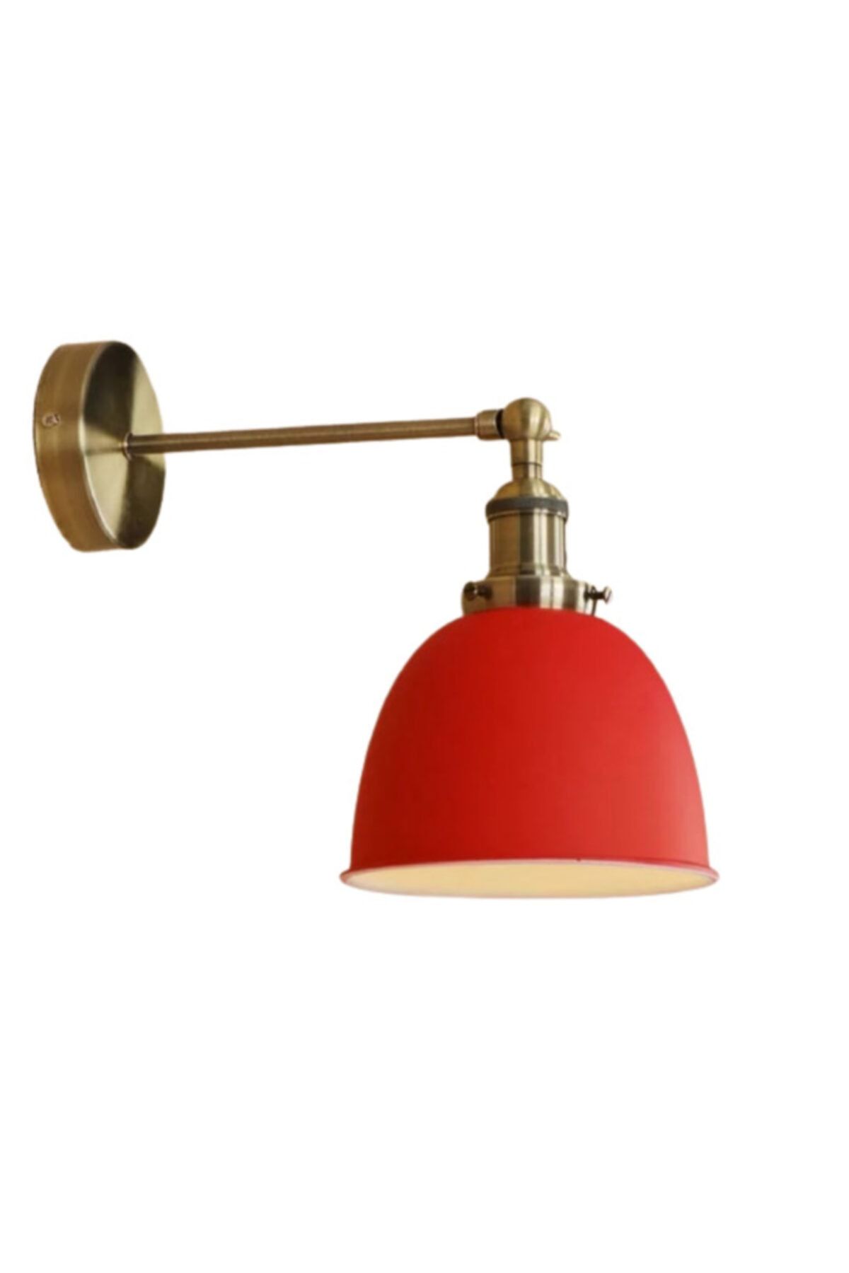 MYLİGHT Kırmızı Retro Rustik Mafsalı Hareketli Duvar Lambası Aplik