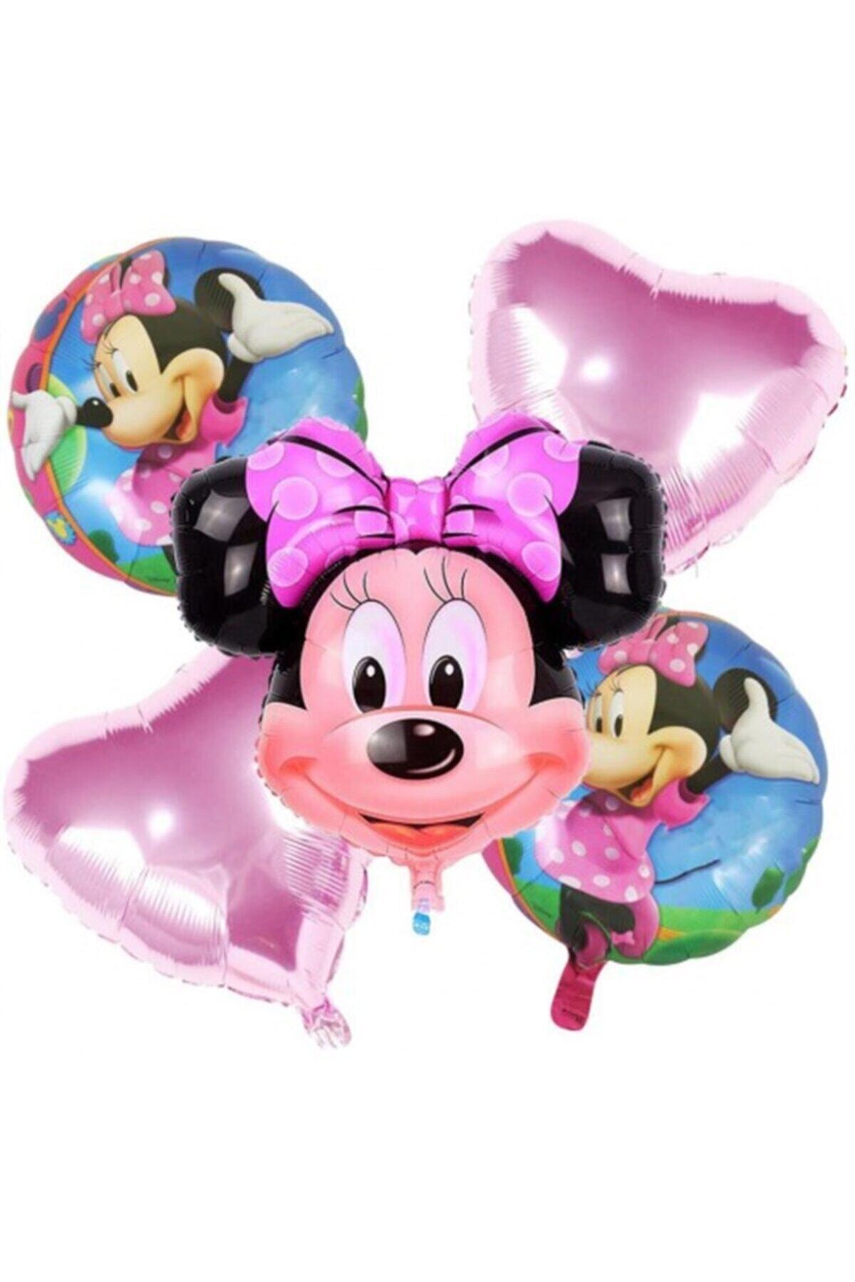Minnie Mouse Uçan Folyo 5 Li Balon Seti
