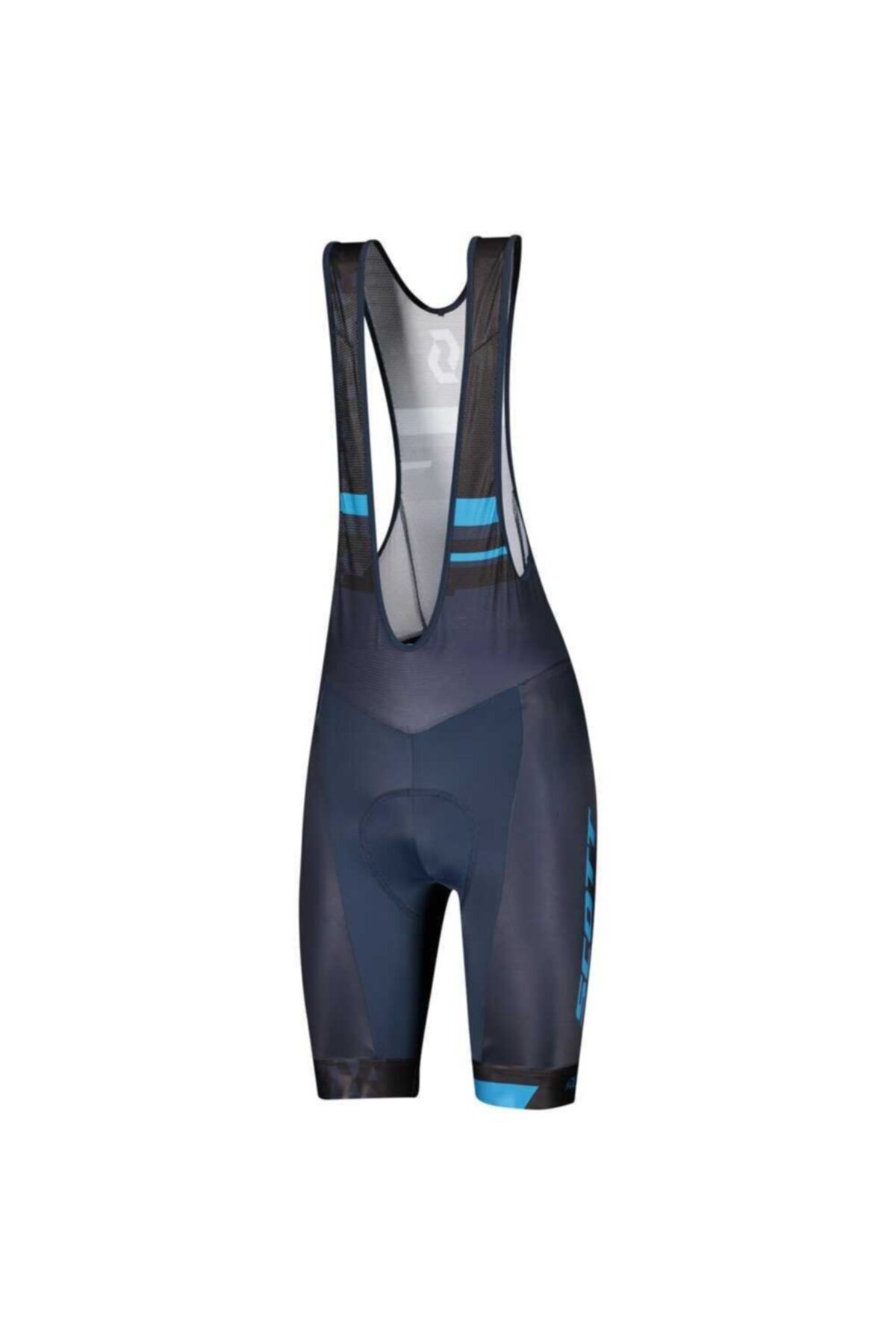 SCOTT Unisex Mavi Lacivert Bıbshorts Rc Team ++ Askılı Kısa Tayt Xl
