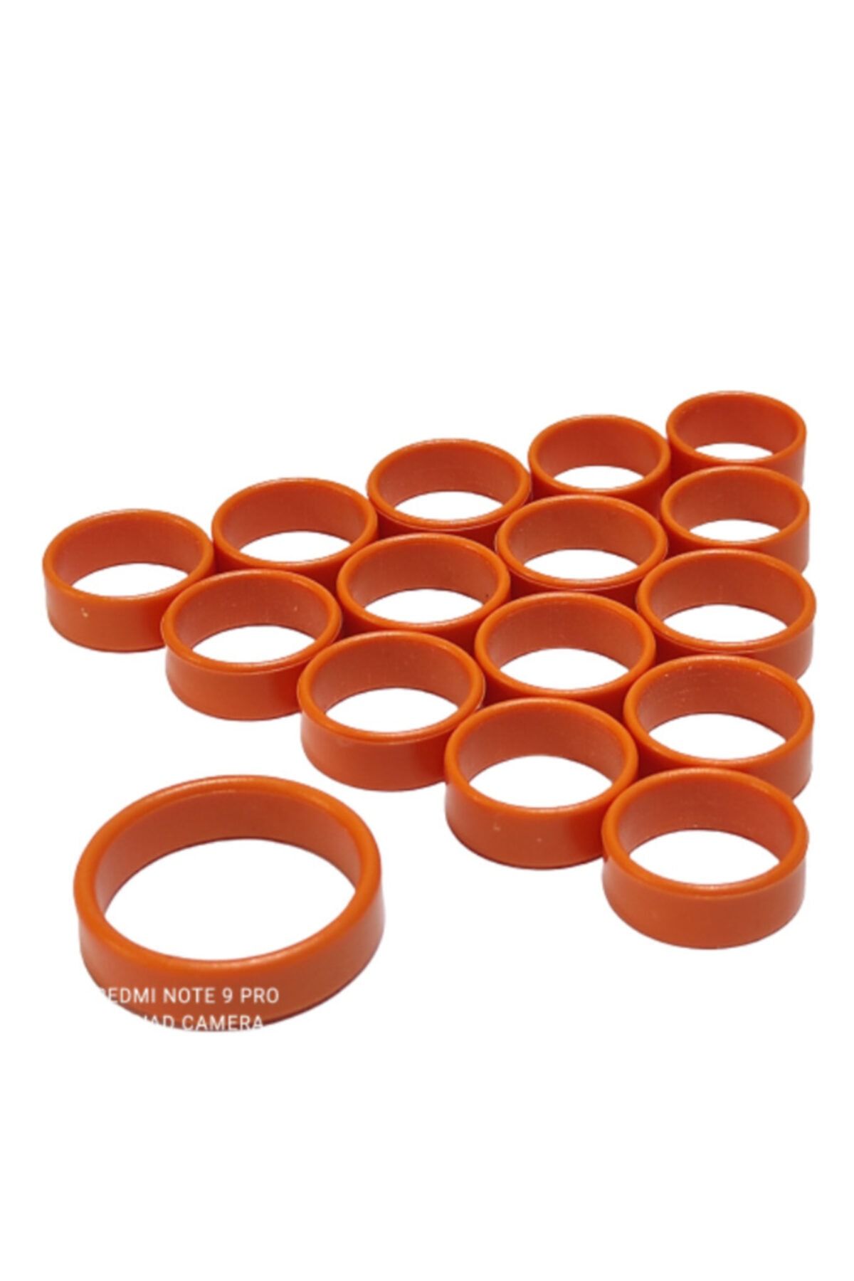 mutlu tavukçuluk Tavuk Halkası-künyesi 20 Mm 10 Lu Pk.turuncu