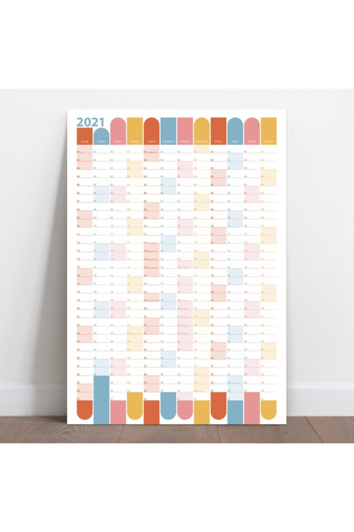 bi'aldım Yıllık Planlayıcı Duvar Takvimi 35x50 cm