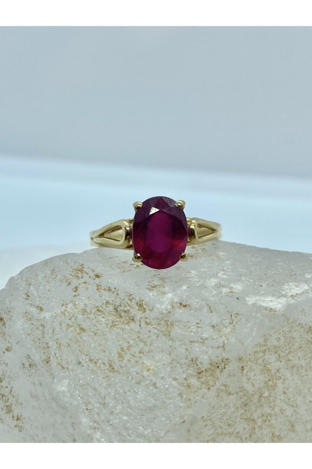 Keila Jewels 14 Ayar Altın Yakut Yüzük