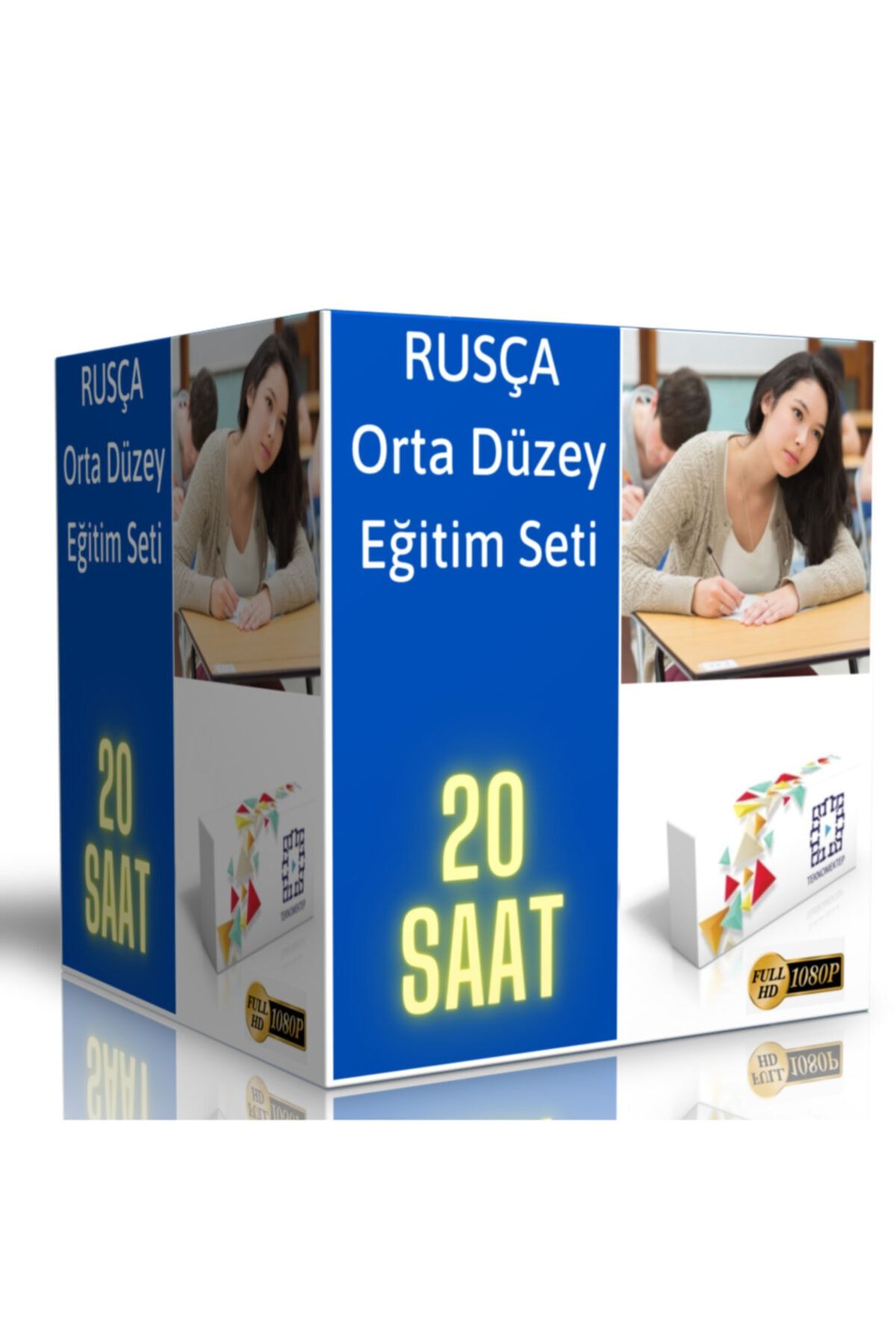 Enine Boyuna Eğitim Rusça Orta Düzey Görüntülü Eğitim Seti
