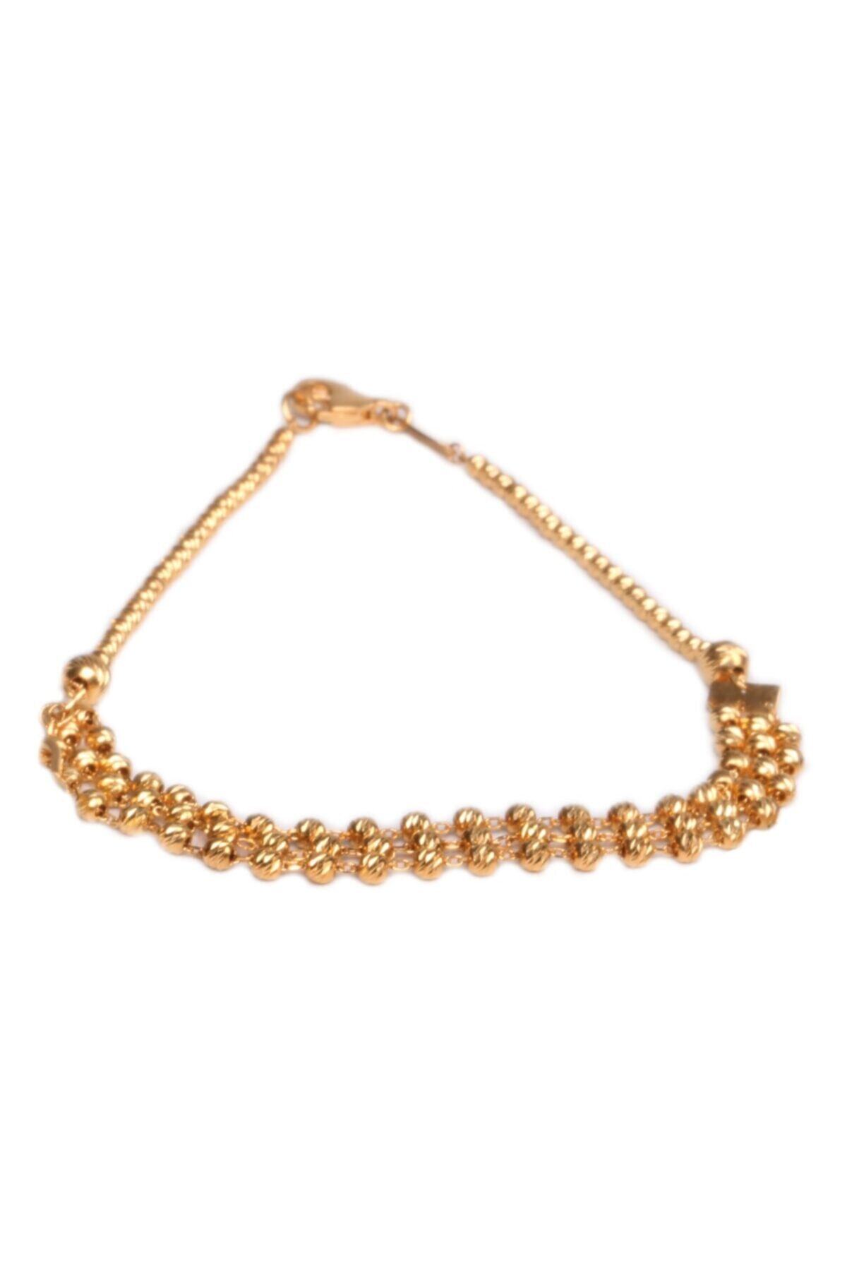 Cebeci Kadın Altın Dorikalı 3 Sıralı Bileklik