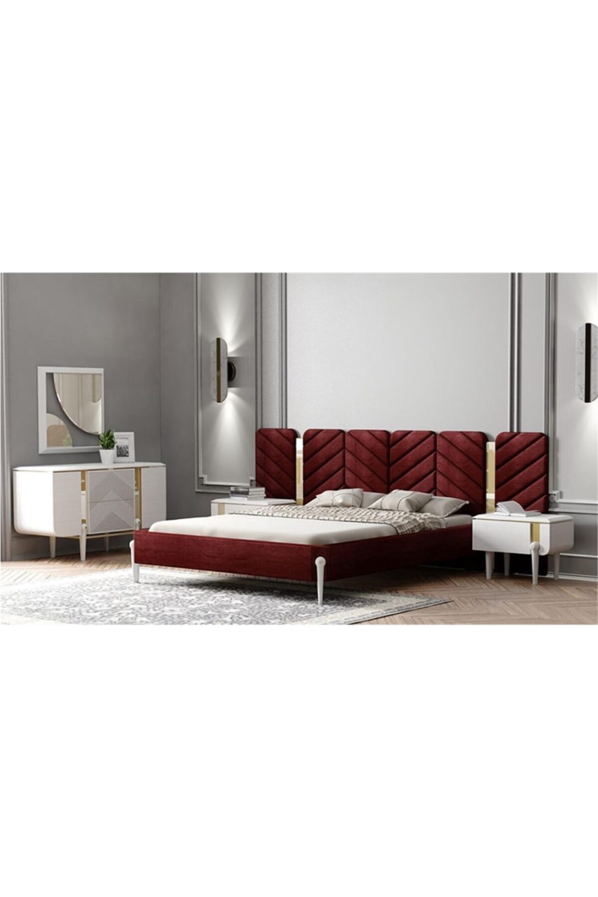 Evimo Ekru Yatak Odası