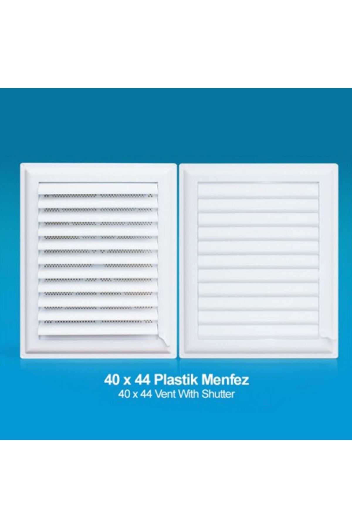 UBM PLASTİK Plastik Havalandırma Menfezi 40x44 Cm